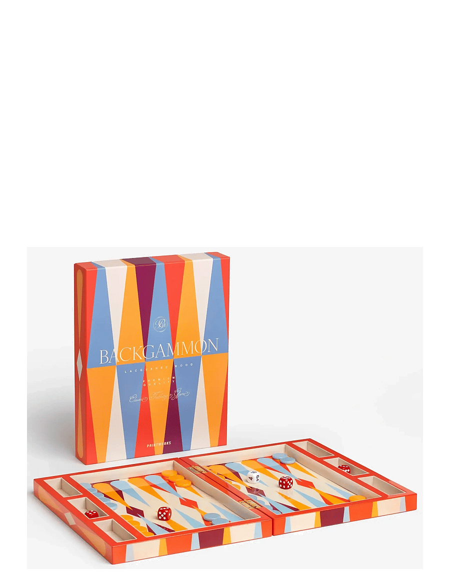 PRINTWORKS - Lacquered Backgammon, Red - spiele & puzzles - multi - 1