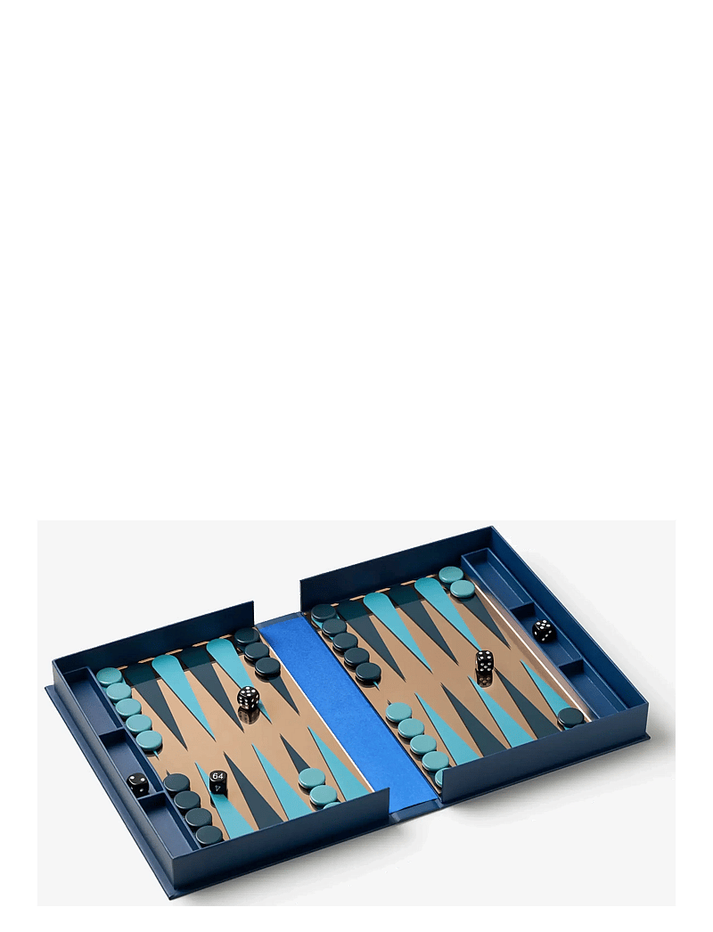 PRINTWORKS - Classic - Art Of Backgammon Mirror, Dark Blue/Copper - games & puzzles - blue - 2