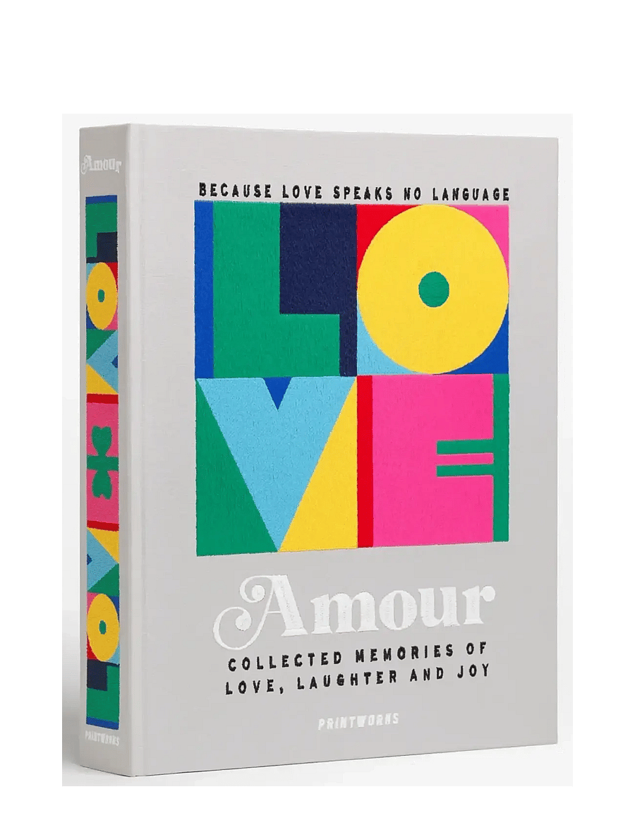 PRINTWORKS - Embroidered Photo Album - Amour - fotoalben - grey multi - 1