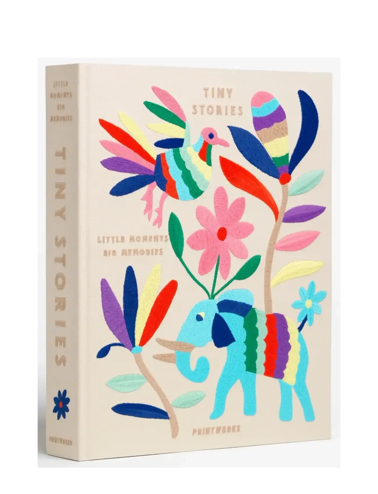 PRINTWORKS Embroidered Photo Album - Tiny Stories - View all - BEIGE MULTI / beige