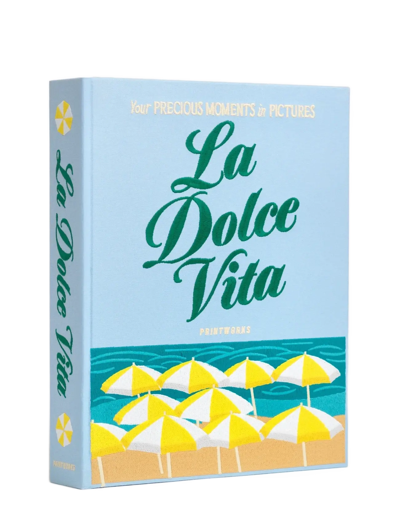 PRINTWORKS Embroidered Photo Album Dolce Vita, Photo Albums, Blå, Str: ONE SIZE