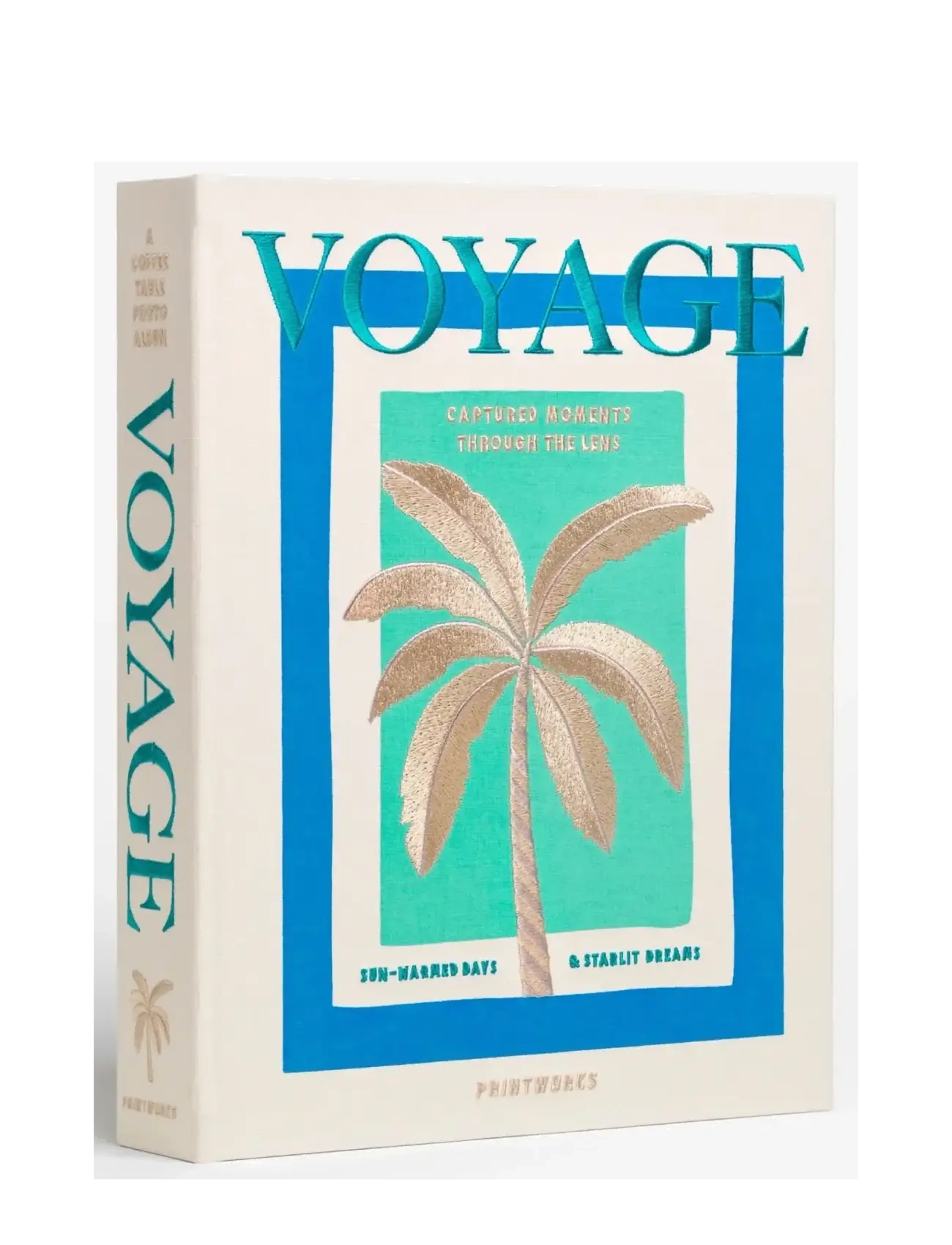 PRINTWORKS Embroidered Photo Album - Voyage - PRINTWORKS - BEIGE MULTI / multi