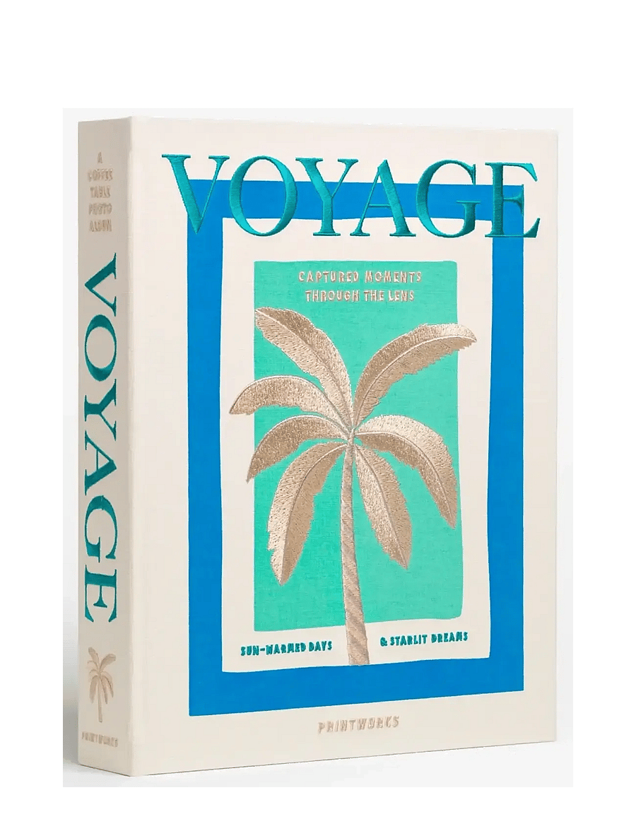 PRINTWORKS - Embroidered Photo Album - Voyage - beige multi - 1