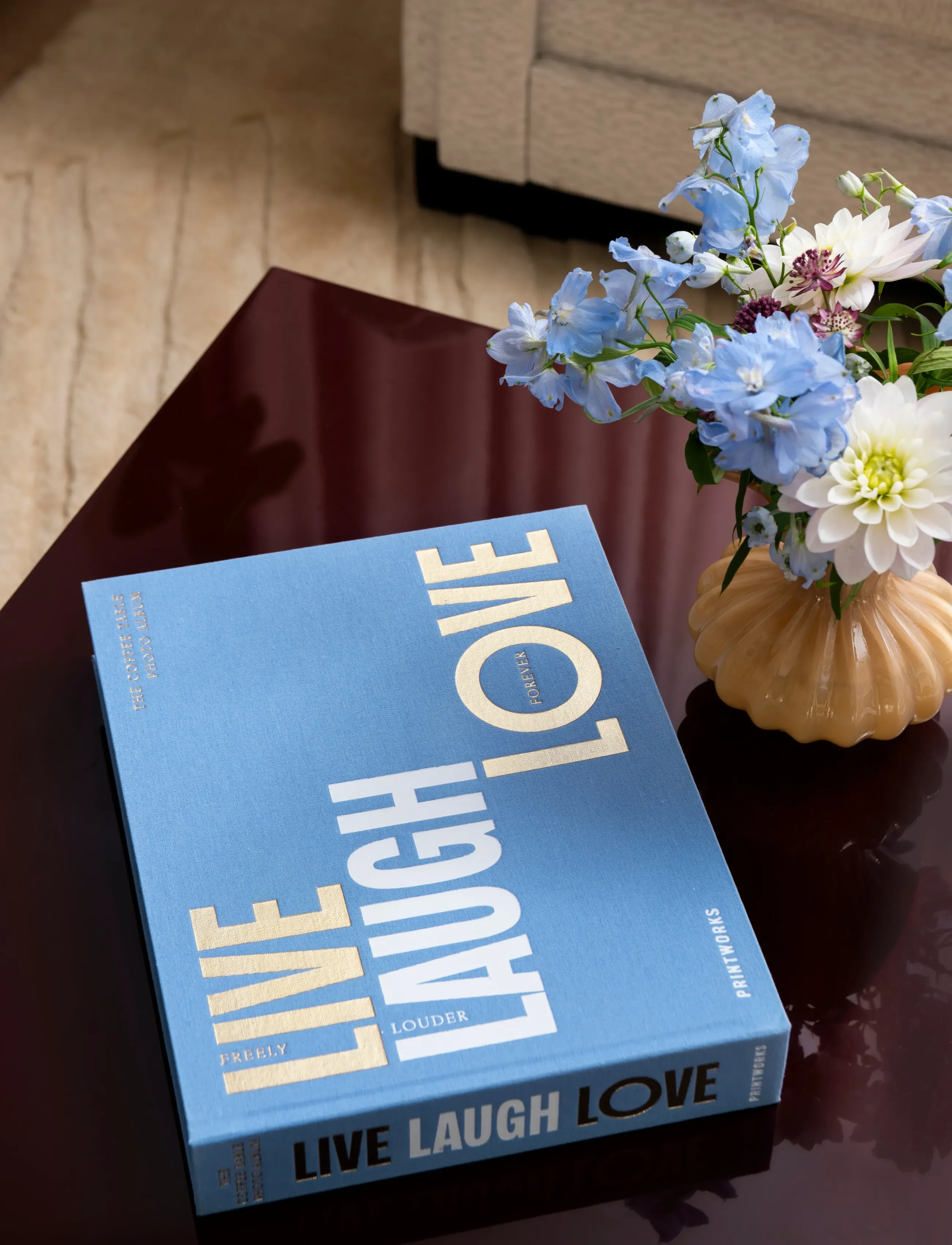 PRINTWORKS Landscape Photo Album Live, Laugh, Love, One Size, Decoration, Blau - Albums, Homeware