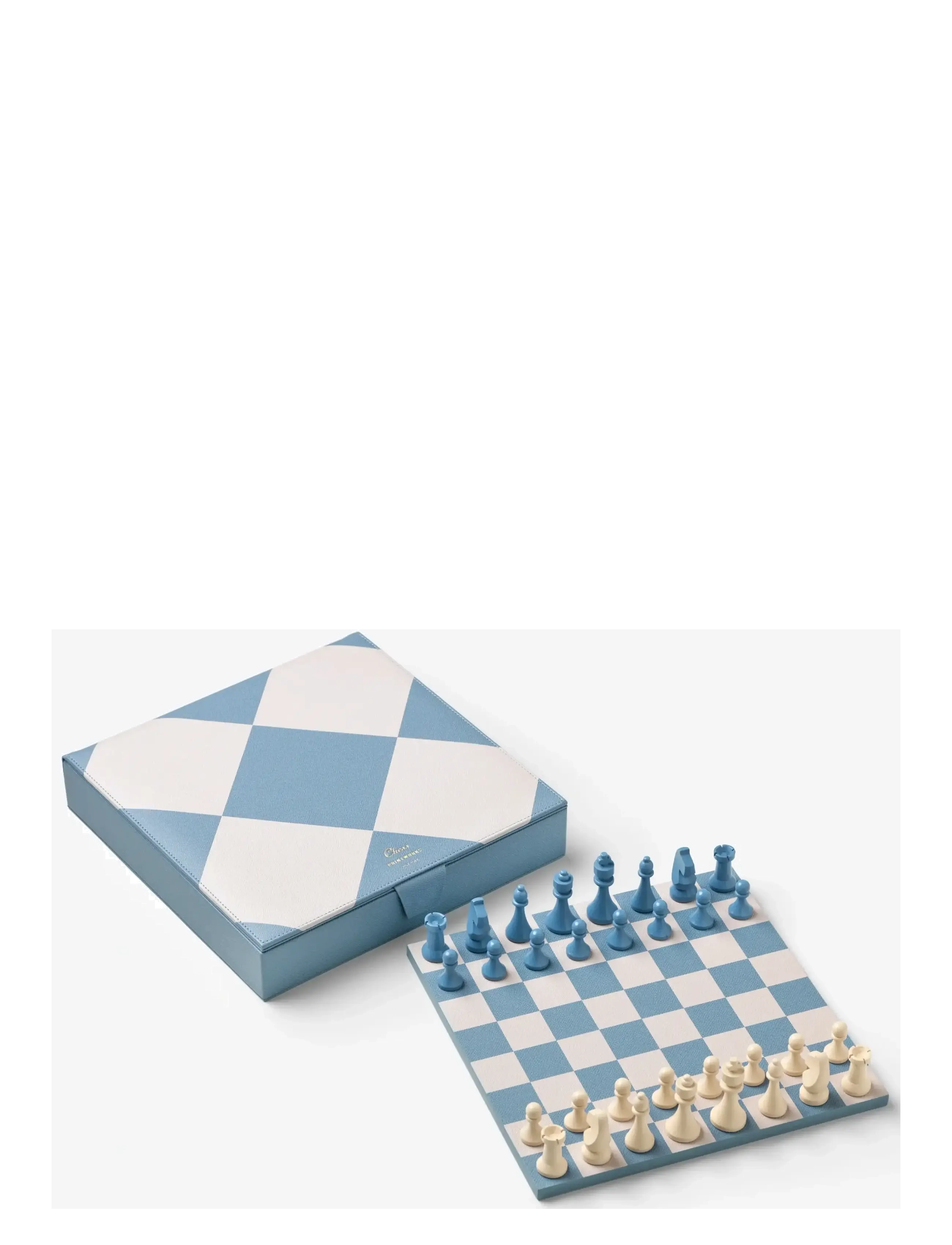 PRINTWORKS Reverra - Chess - Wnętrze - BEIGE/BLUE / blue