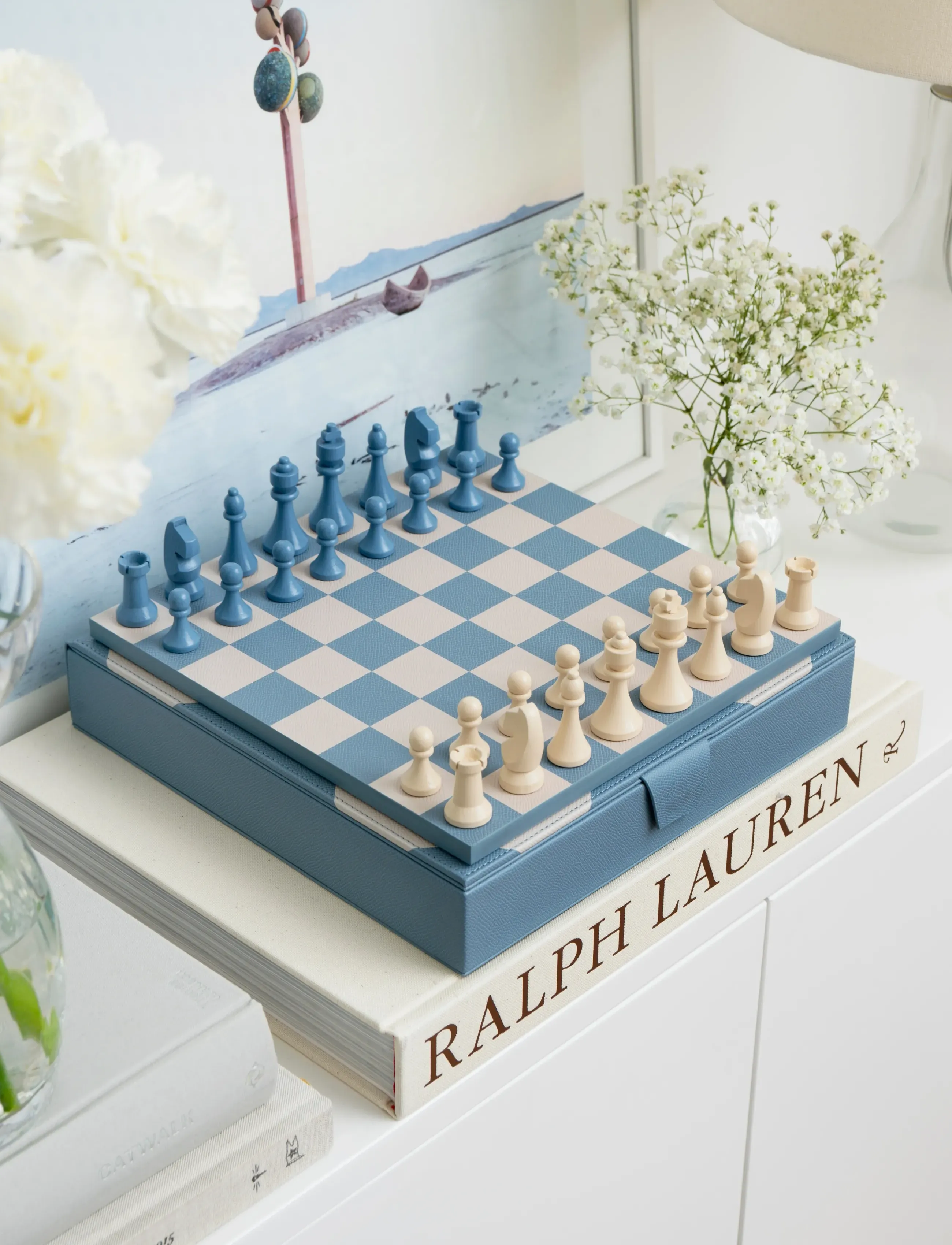 PRINTWORKS Reverra - Chess, One Size, Blue, Puslespil Og Spil > Spil, Unisex