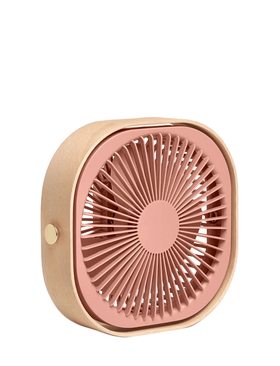 PRINTWORKS - Table fan - Fantastic Wood, Dusty Pink - Õhupuhastid - pink - 0