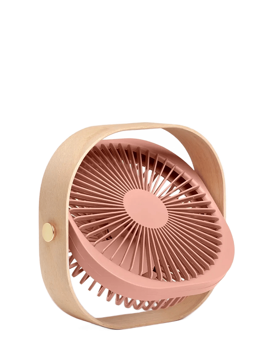 PRINTWORKS - Table fan - Fantastic Wood, Dusty Pink - Õhupuhastid - pink - 1