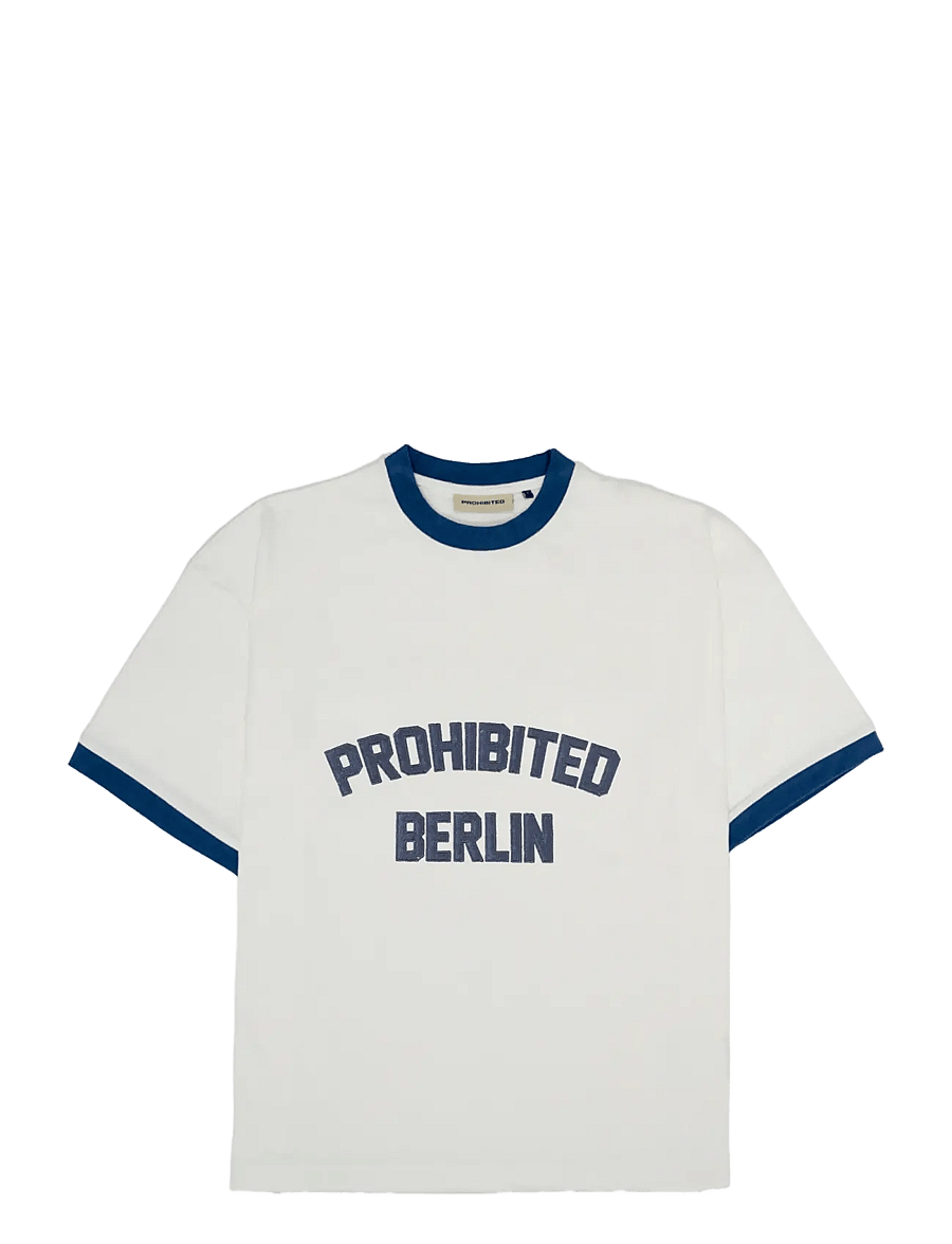 Prohibited - Rush Contrast Tee Navy - lühikeste varrukatega t-särgid - navy - 1