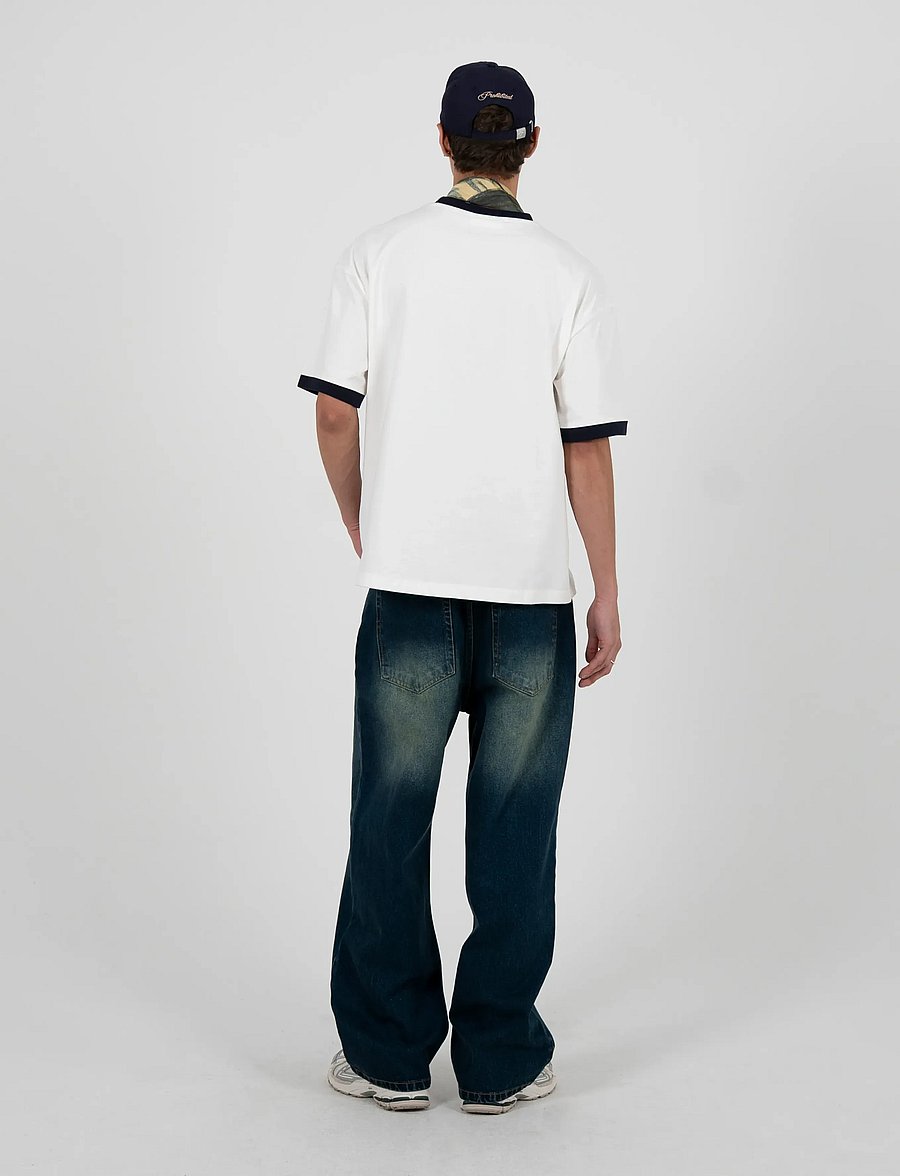 Prohibited - Rush Contrast Tee Navy - lühikeste varrukatega t-särgid - navy - 2