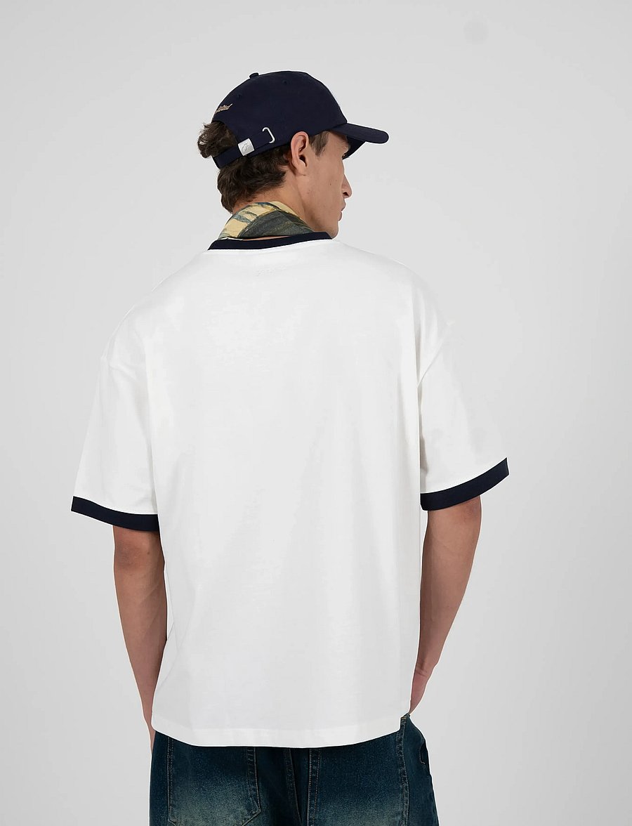 Prohibited - Rush Contrast Tee Navy - lühikeste varrukatega t-särgid - navy - 4