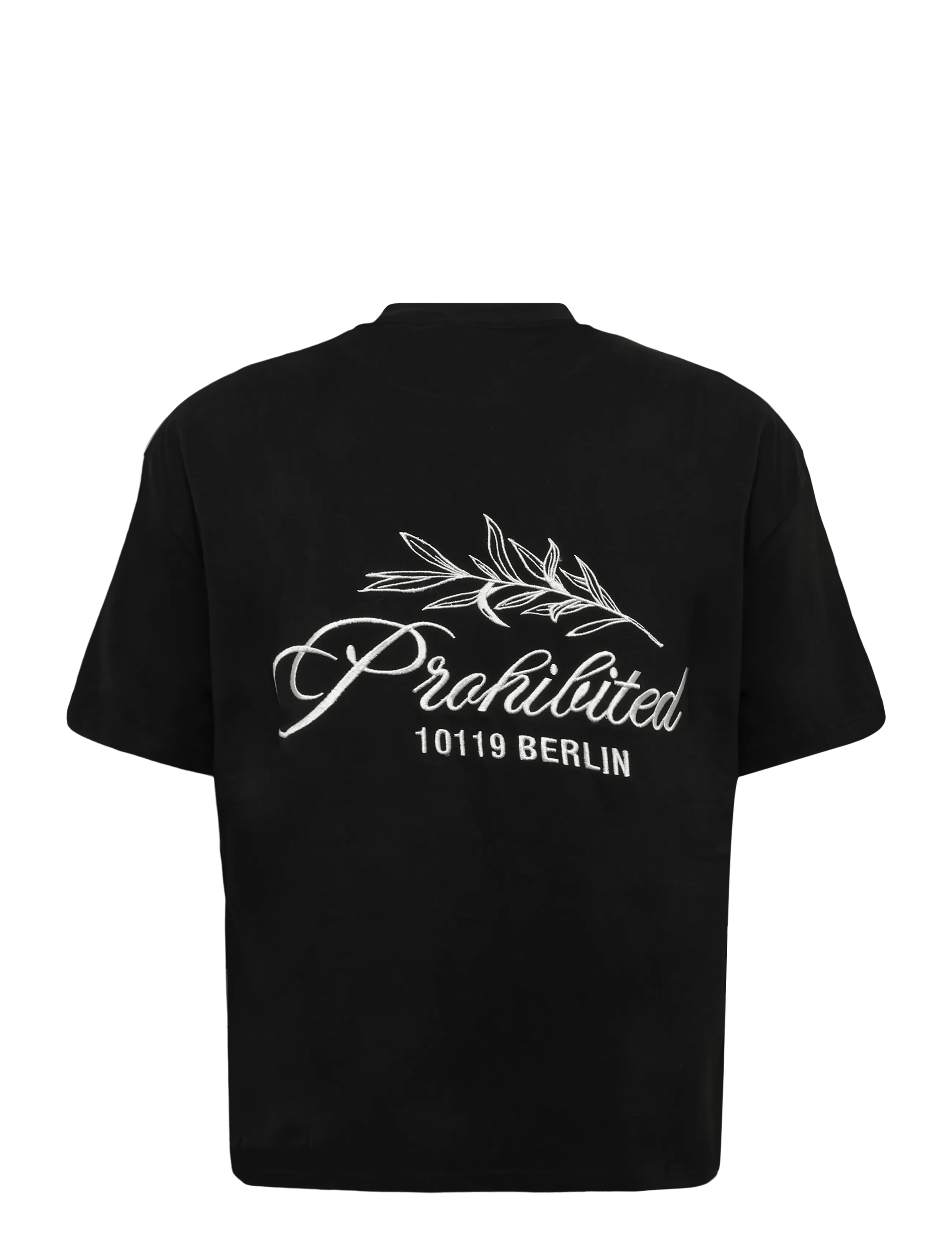 Prohibited - PB Leaf Tee - kurzärmelige t-shirts - black - 2