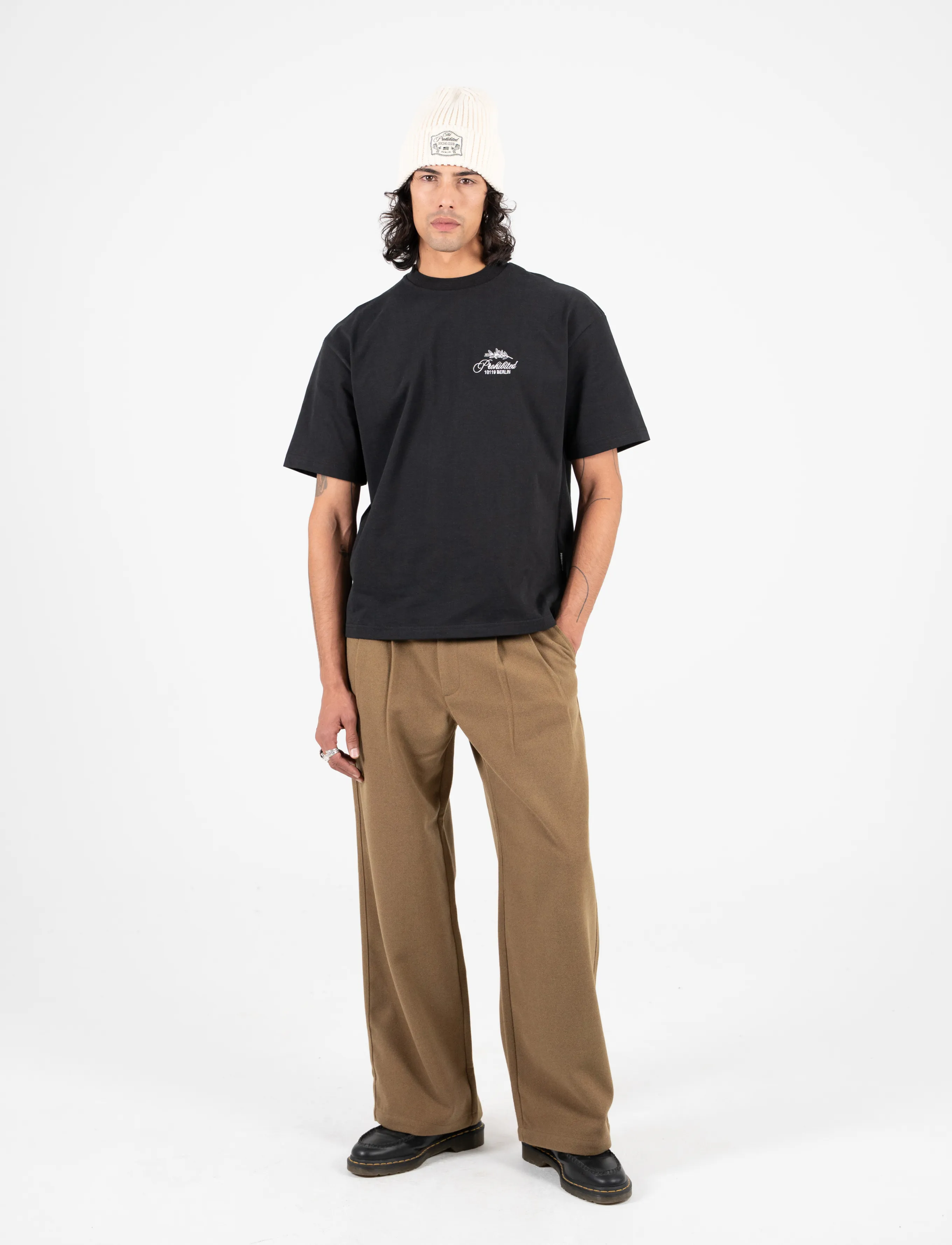 Prohibited PB Leaf Tee - T-Shirts - BLACK / black