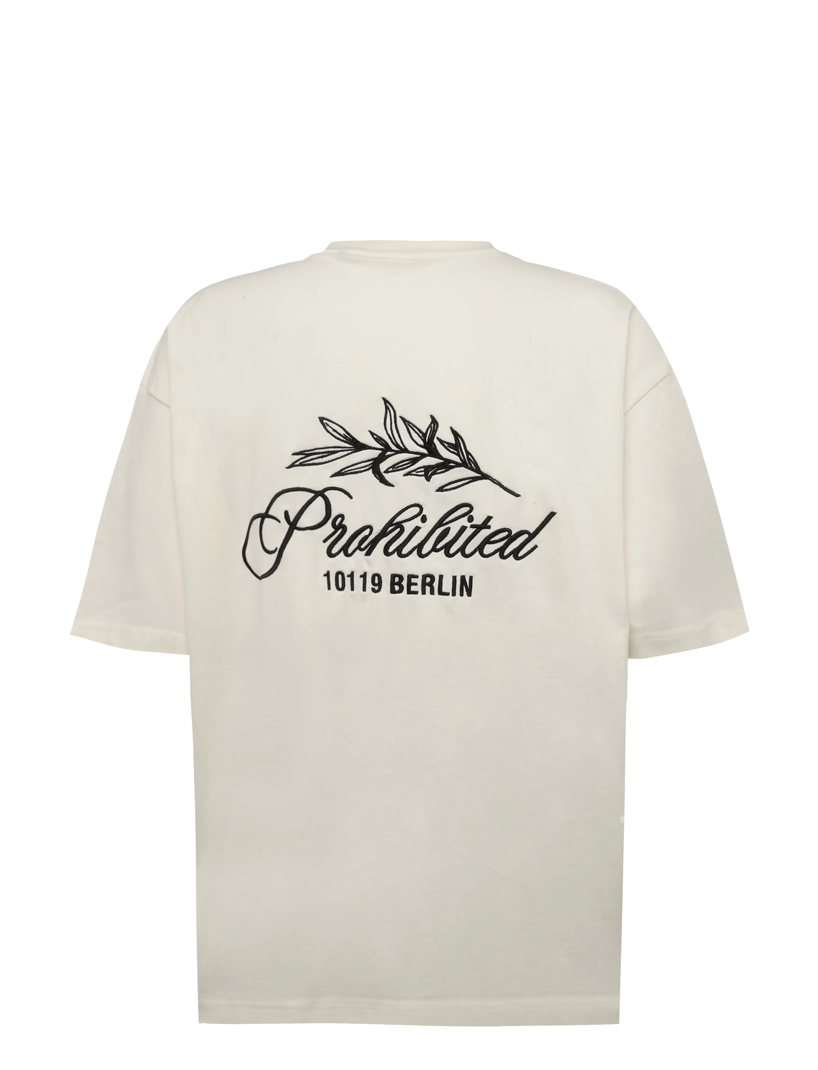 Prohibited - PB Leaf Tee - kurzärmelige t-shirts - off-white - 1
