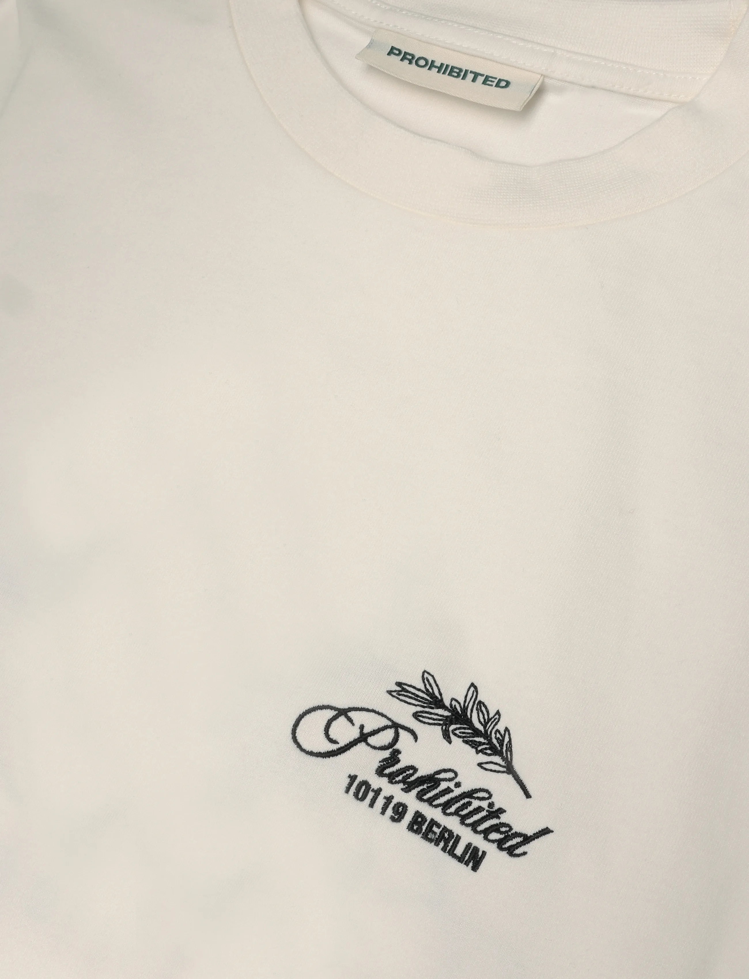 Prohibited - PB Leaf Tee - kurzärmelige t-shirts - off-white - 2