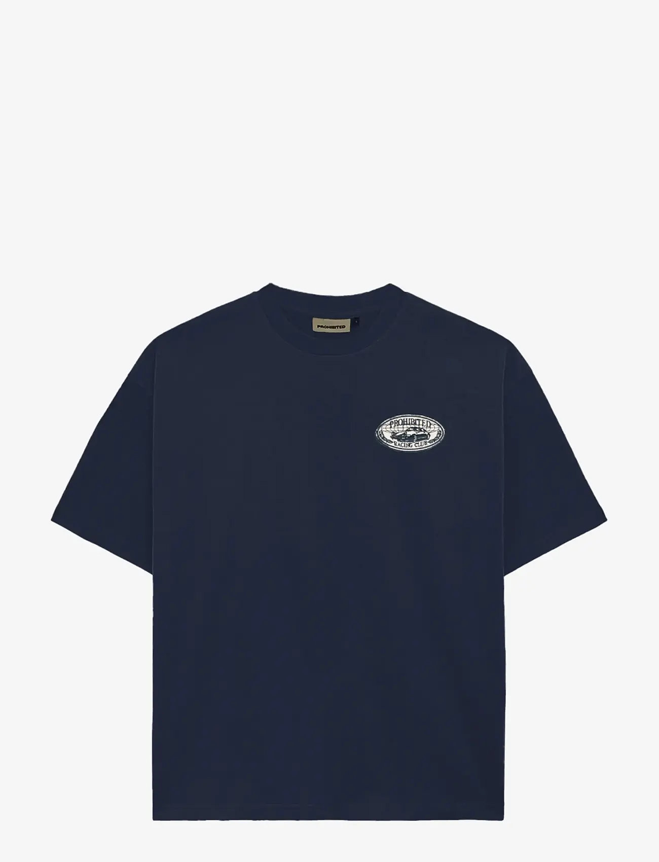 Prohibited - Racecore Tee Deep Blue - short-sleeved t-shirts - deep blue - 1