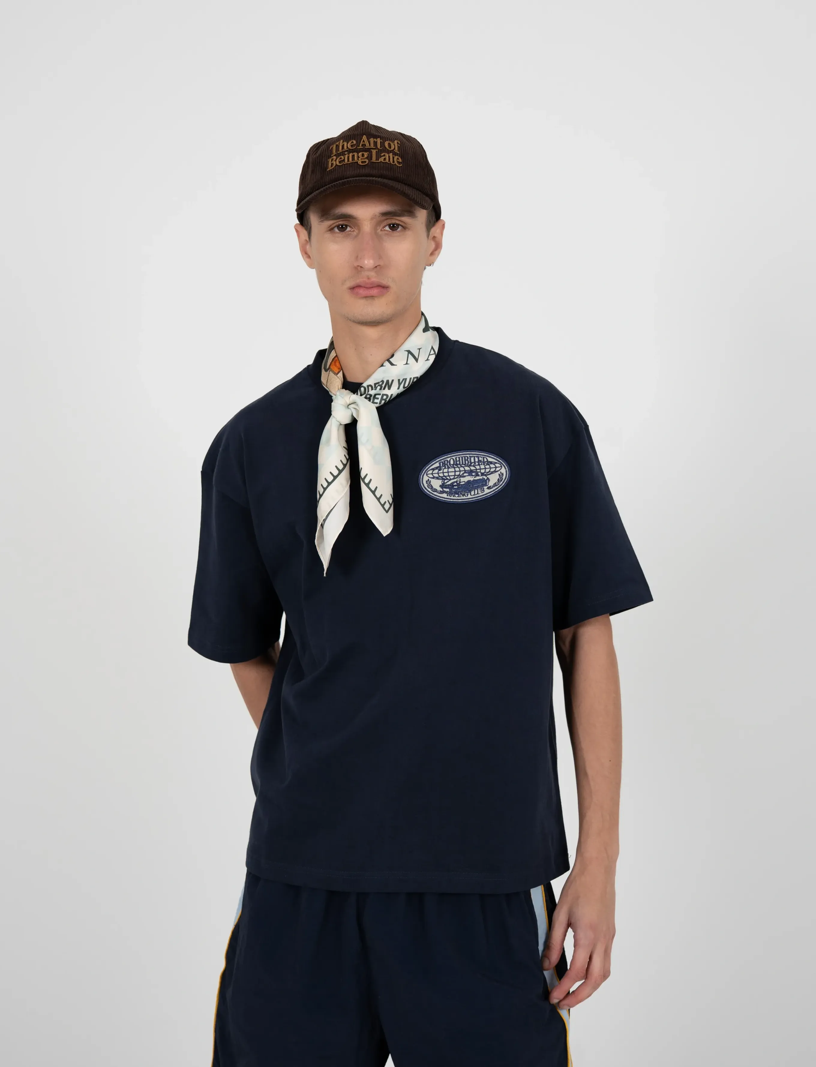 Prohibited Racecore Tee Deep Blue - Kläder - DEEP BLUE / black