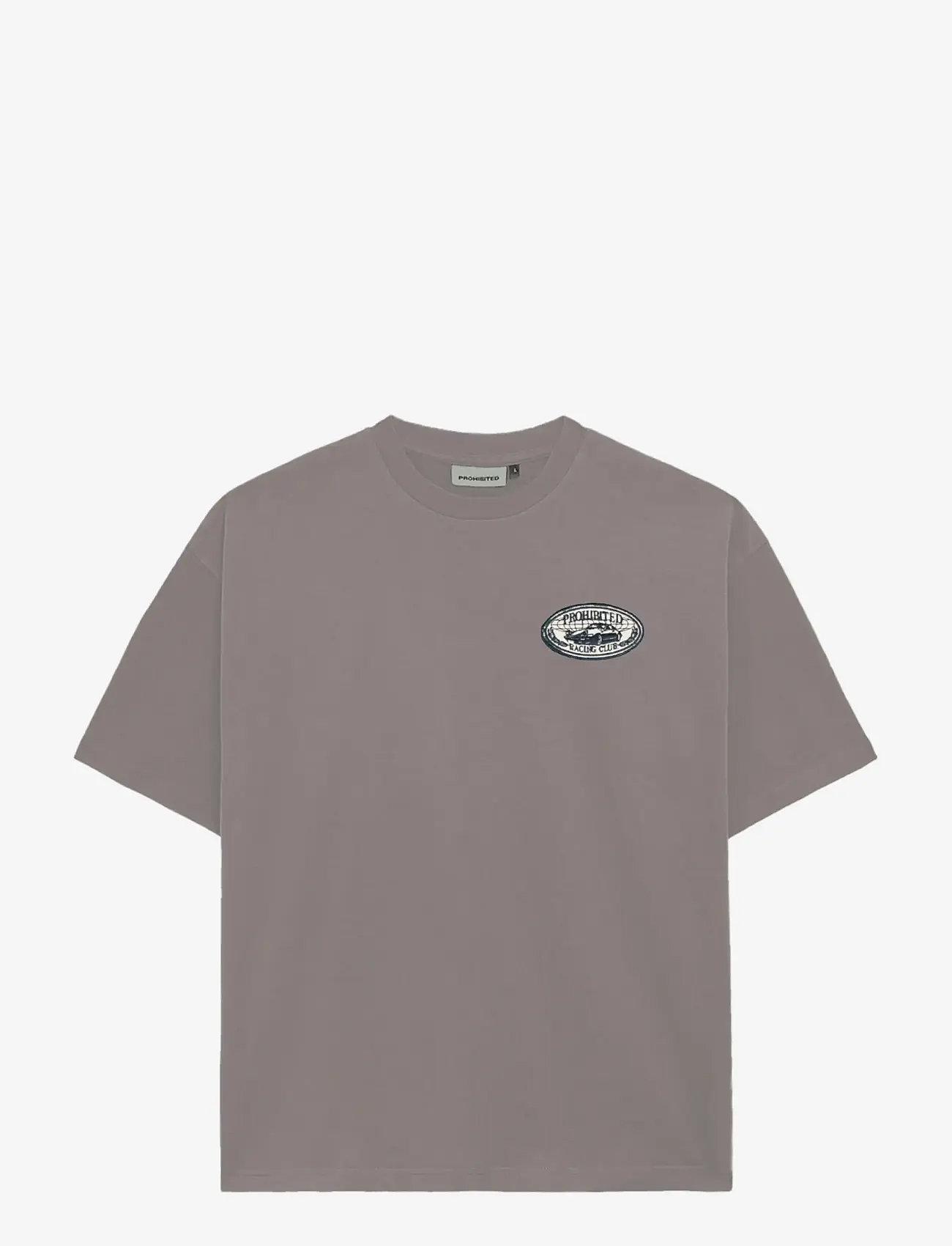 Prohibited - Racecore Tee Grey - kortærmede t-shirts - grey - 1