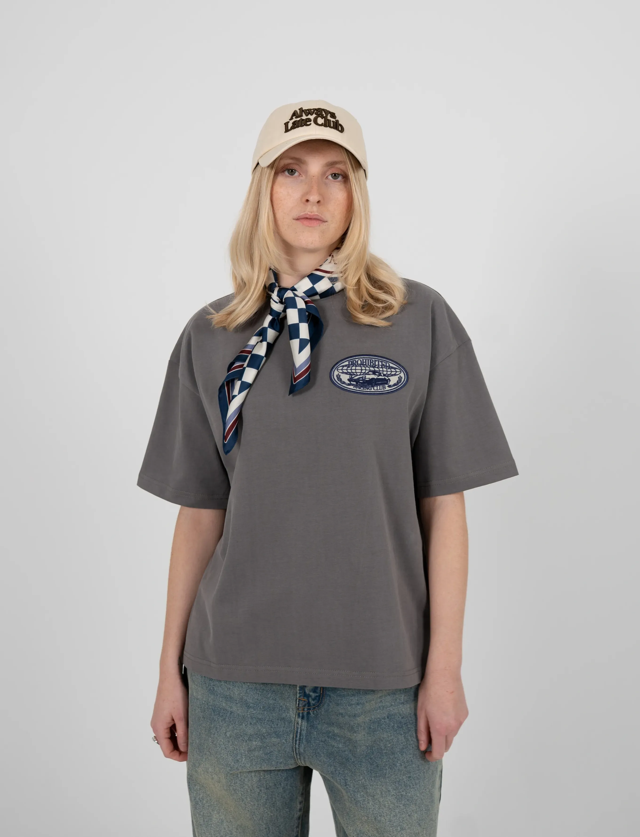 Prohibited - Racecore Tee Grey - kortärmade t-shirts - grey - 4