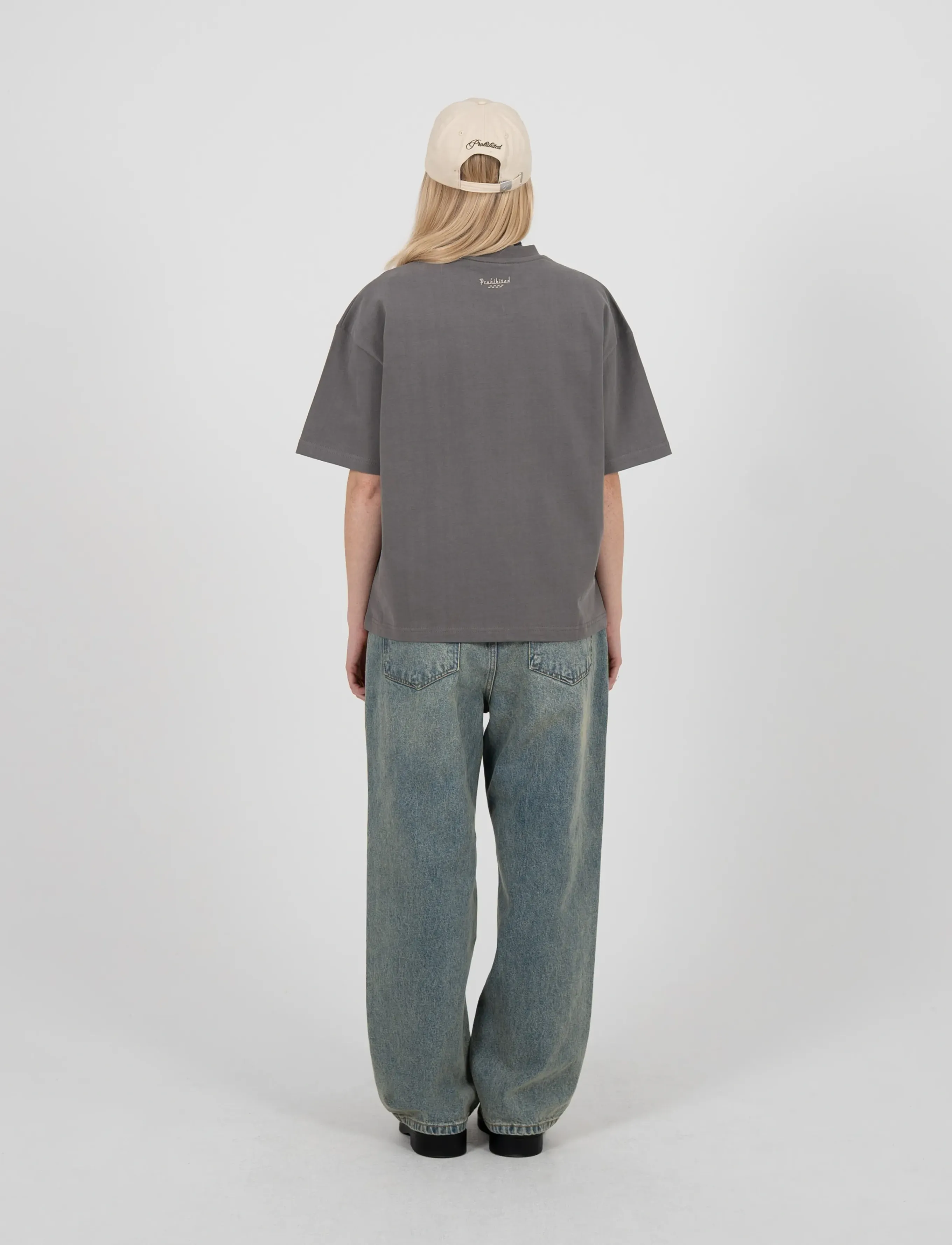 Prohibited Racecore Tee Grey t-shirts med tryck herr – bild 6