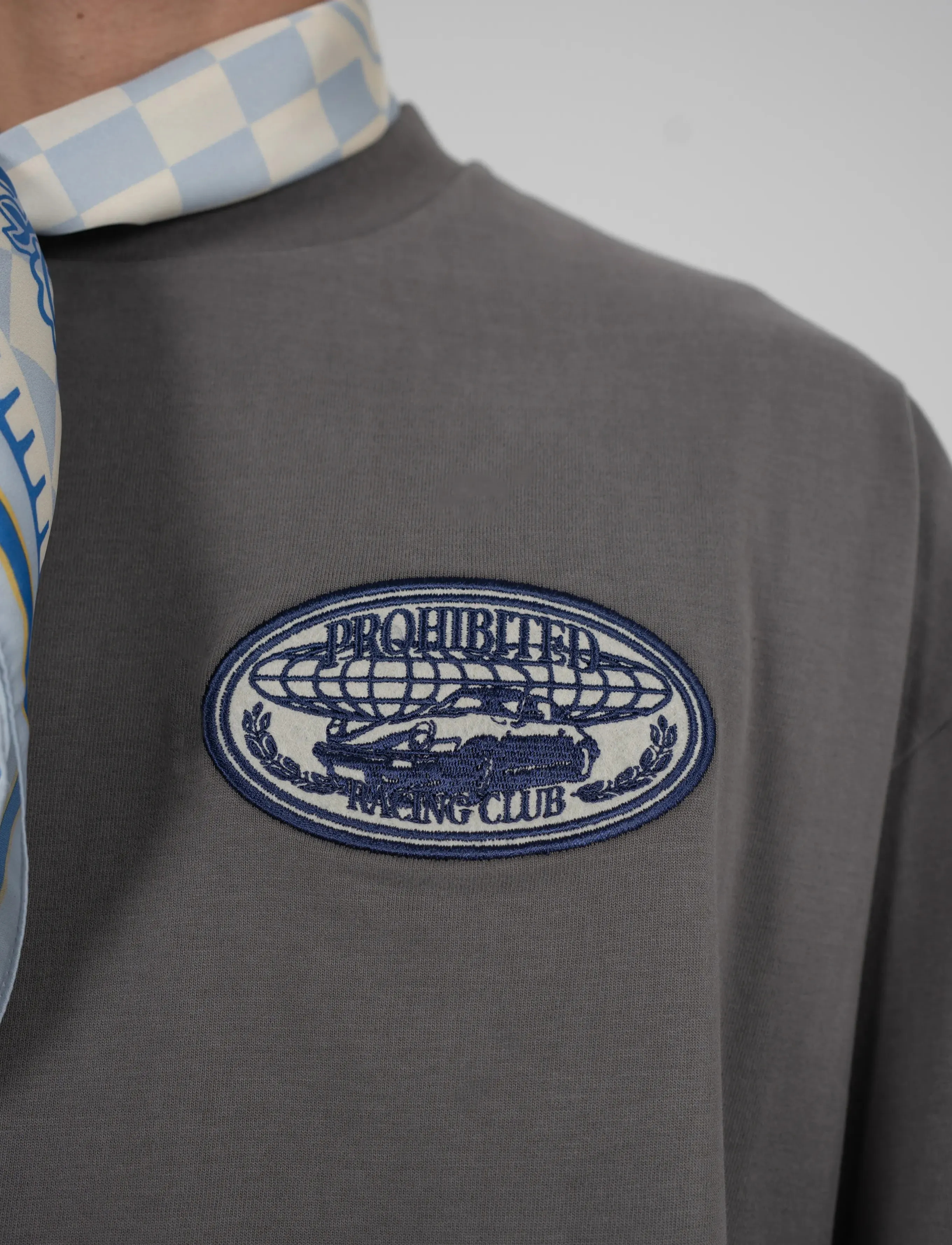 Prohibited Racecore Tee Grey t-shirts med tryck herr – bild 7