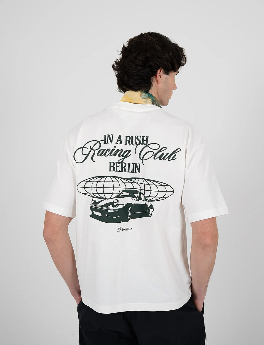 Prohibited - In A Rush Tee Off-White - oberteile & t-shirts - off-white - 4