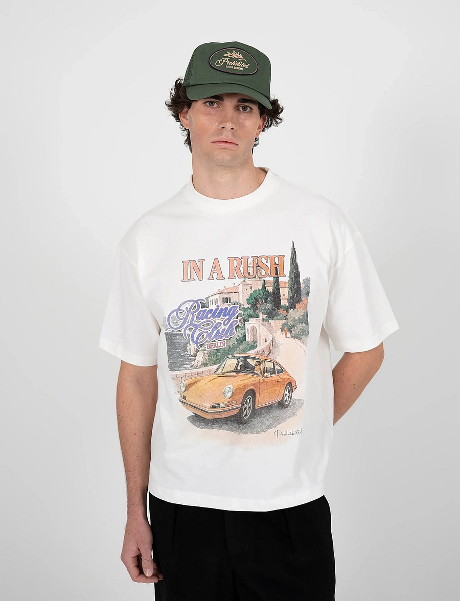 Prohibited - Speeding Tee Off-White - kortärmade t-shirts - off-white - 4