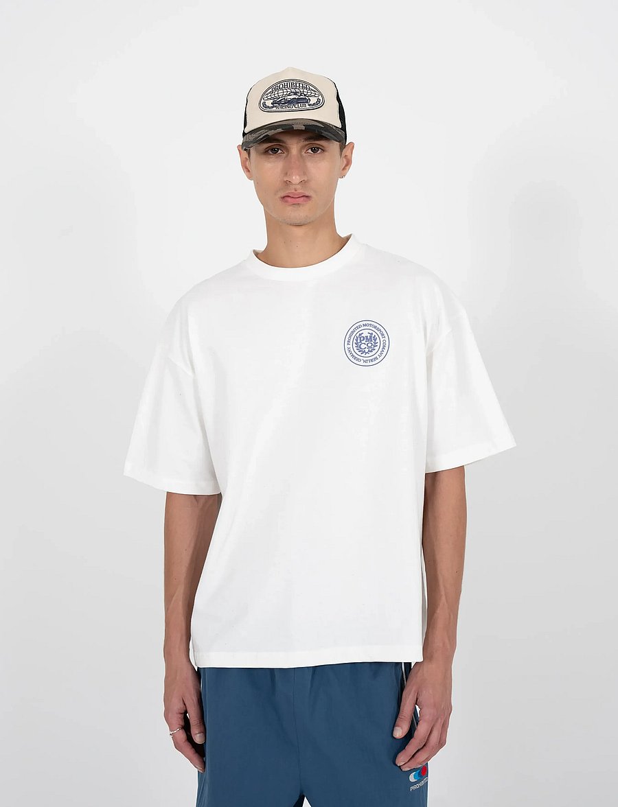 Prohibited - Horse Racer Tee Off-White - lühikeste varrukatega t-särgid - off-white - 4