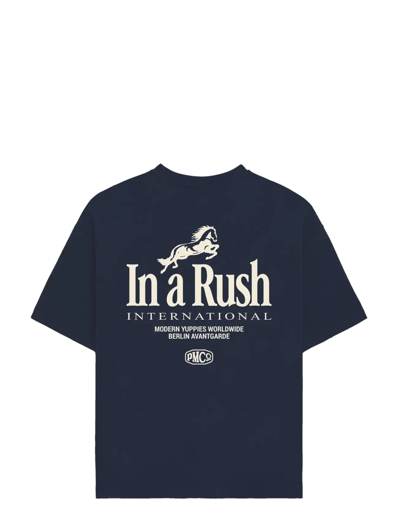 Prohibited - Horse Racer Tee Deep Blue - short-sleeved t-shirts - deep blue - 2