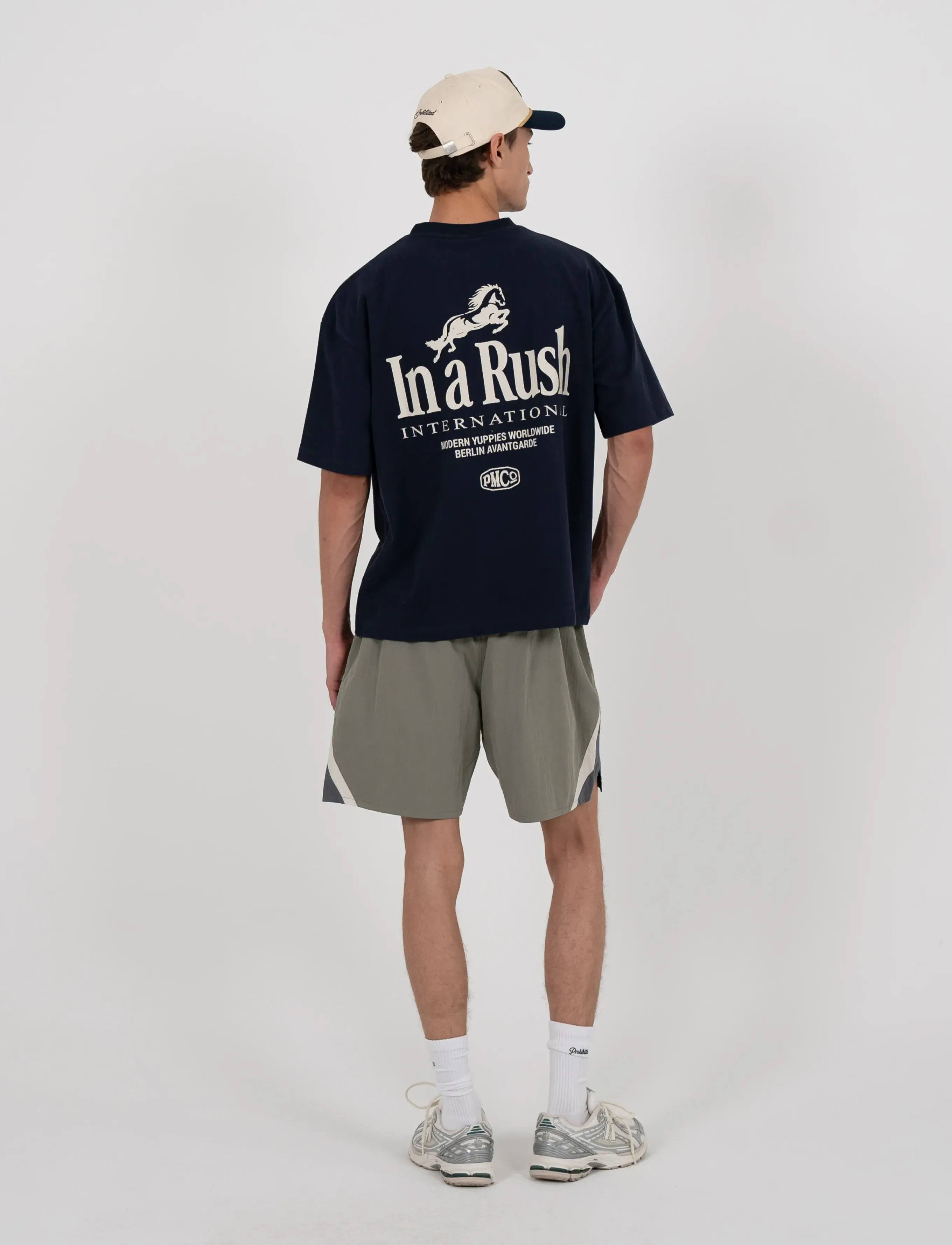 Prohibited - Horse Racer Tee Deep Blue - short-sleeved t-shirts - deep blue - 3