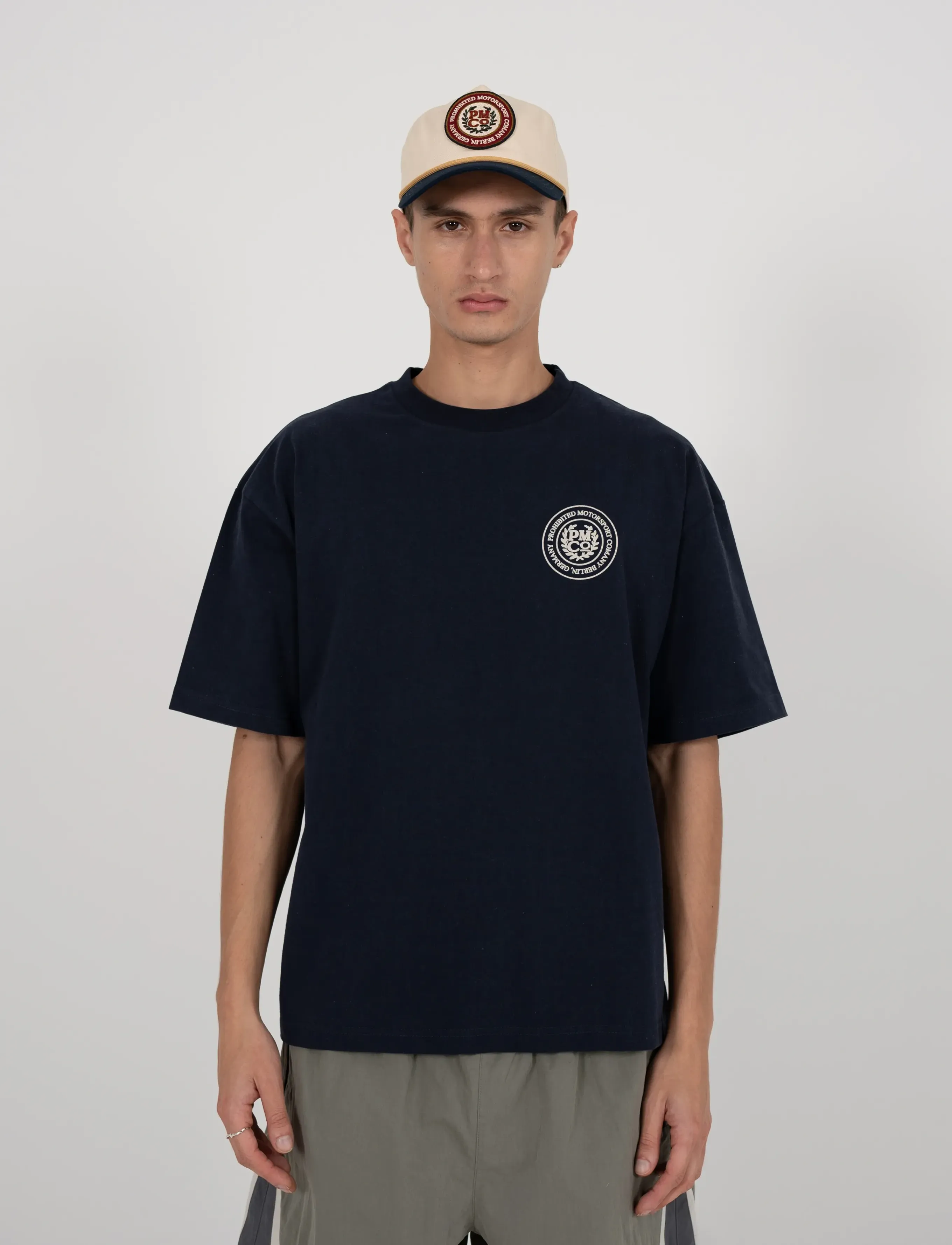 Prohibited - Horse Racer Tee Deep Blue - short-sleeved t-shirts - deep blue - 4