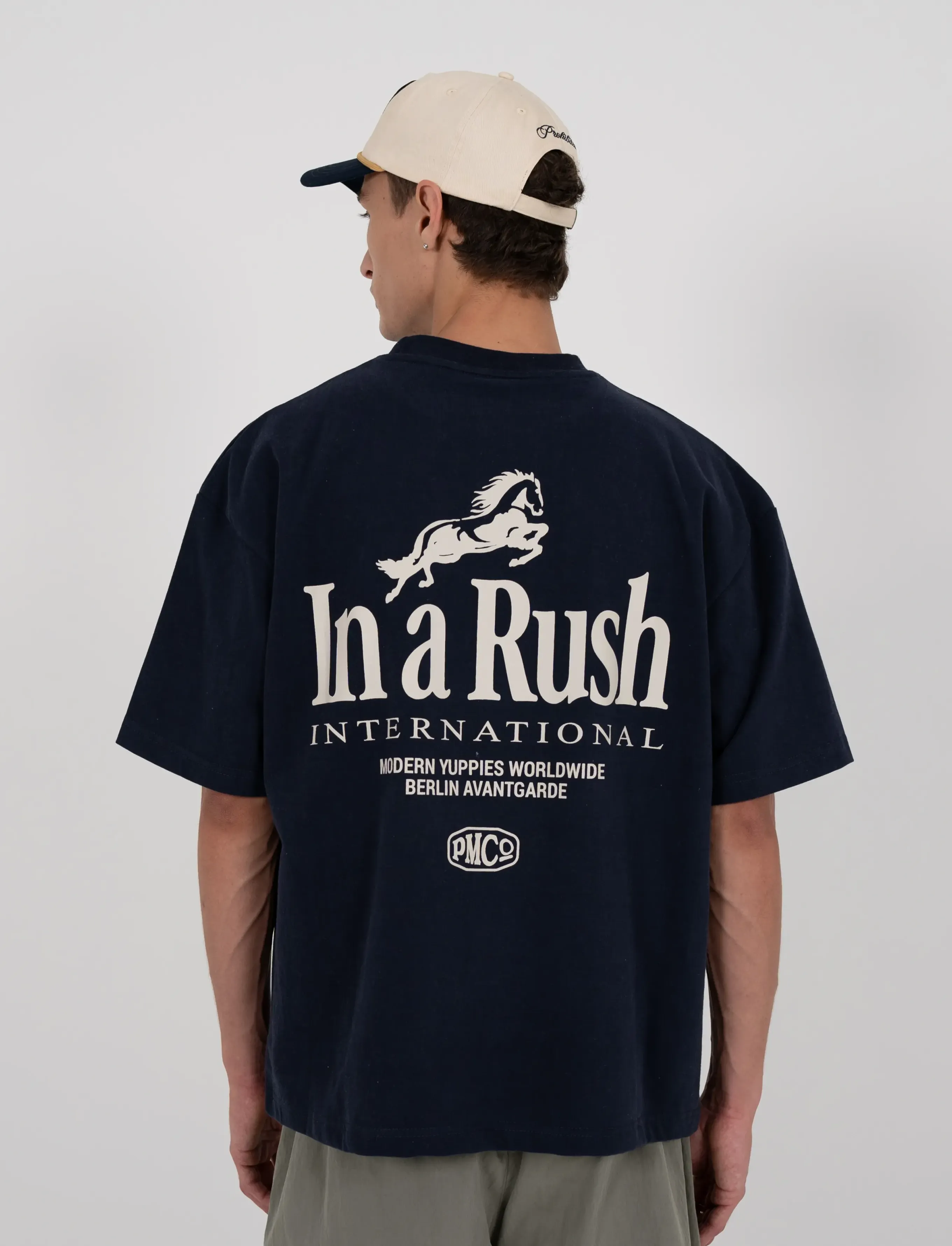 Prohibited - Horse Racer Tee Deep Blue - short-sleeved t-shirts - deep blue - 5