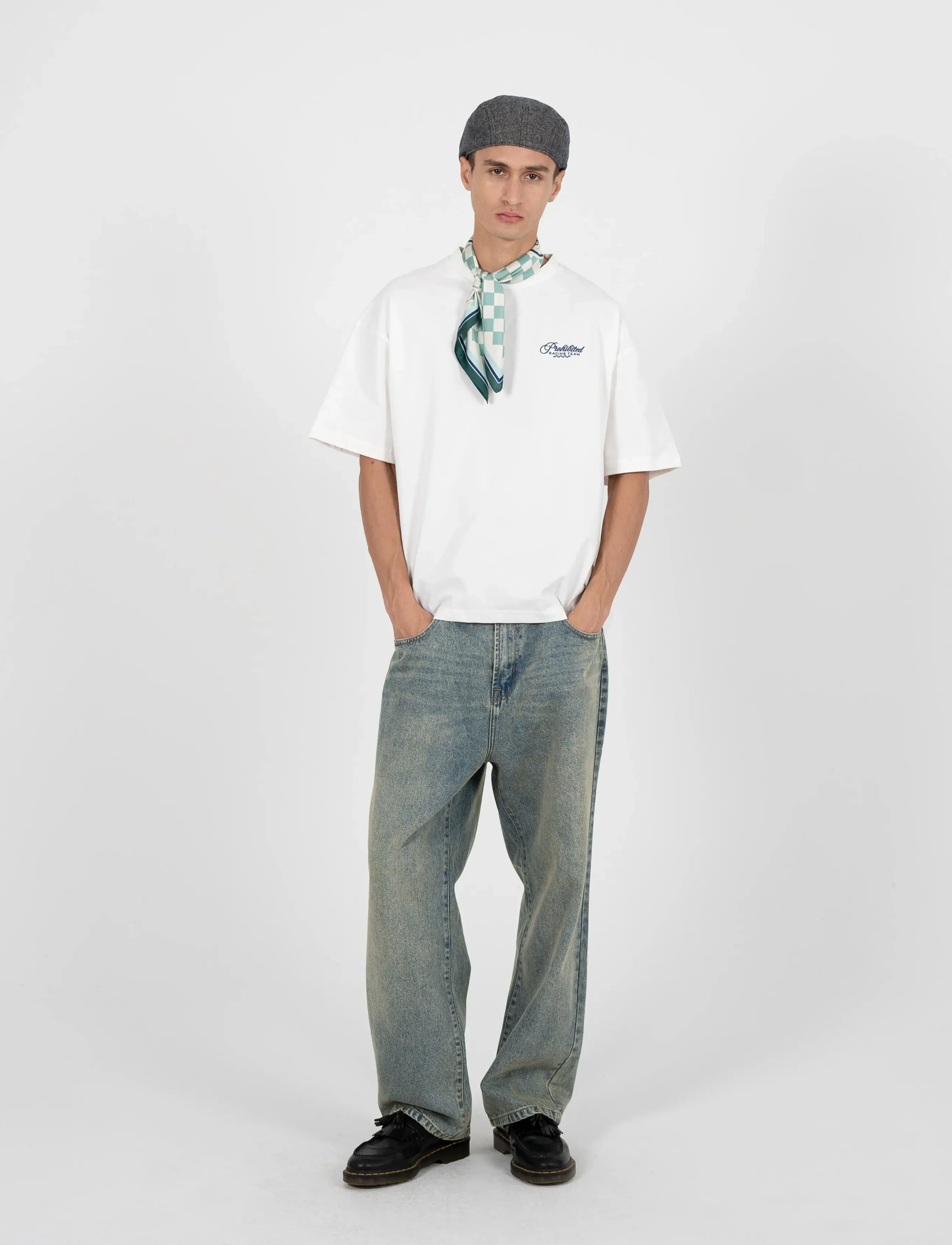 Prohibited Grand Prix Tee Off-White - T-särgid - OFF-WHITE / cream