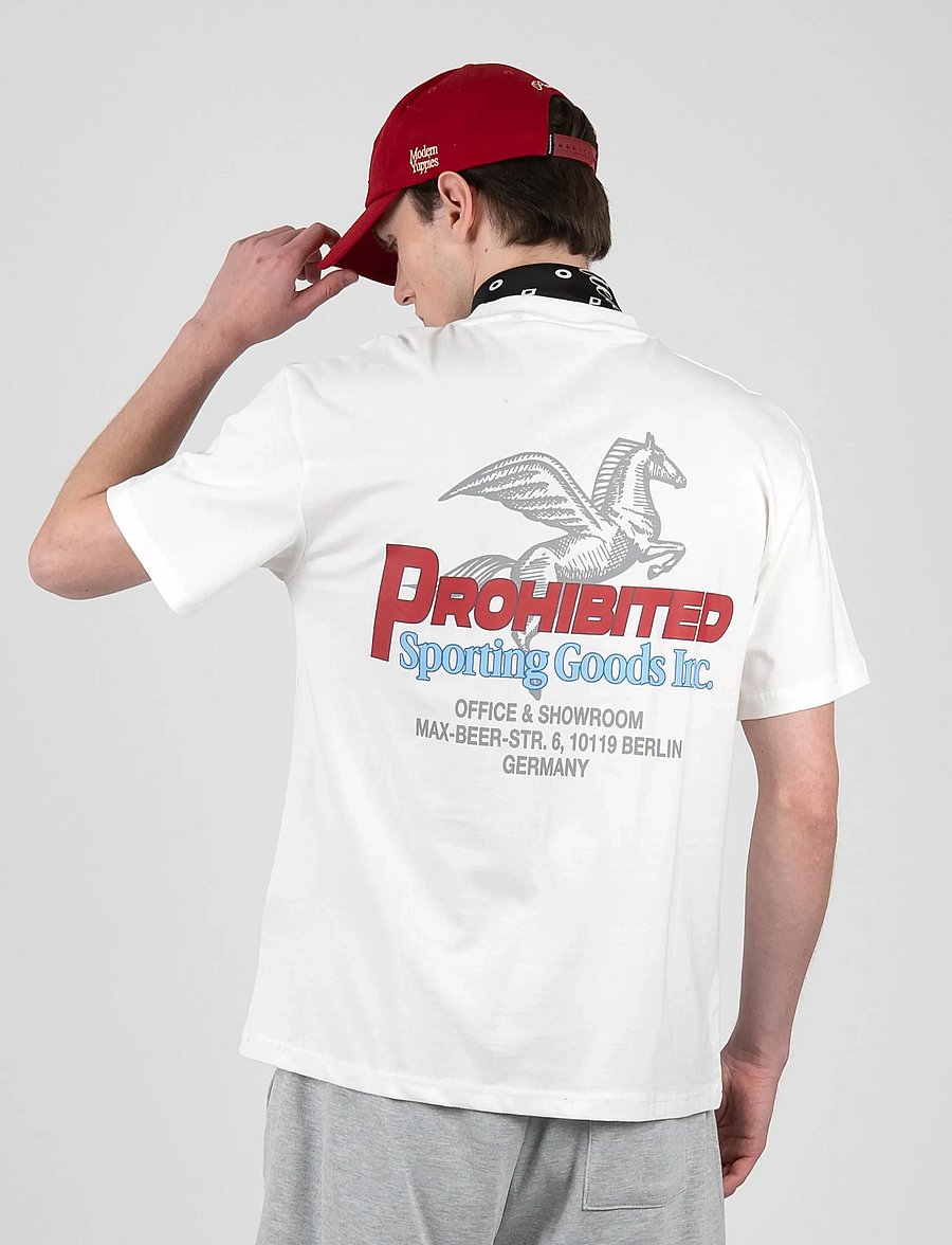 Prohibited - Showroom Tee - kortærmede t-shirts - off-white - 4