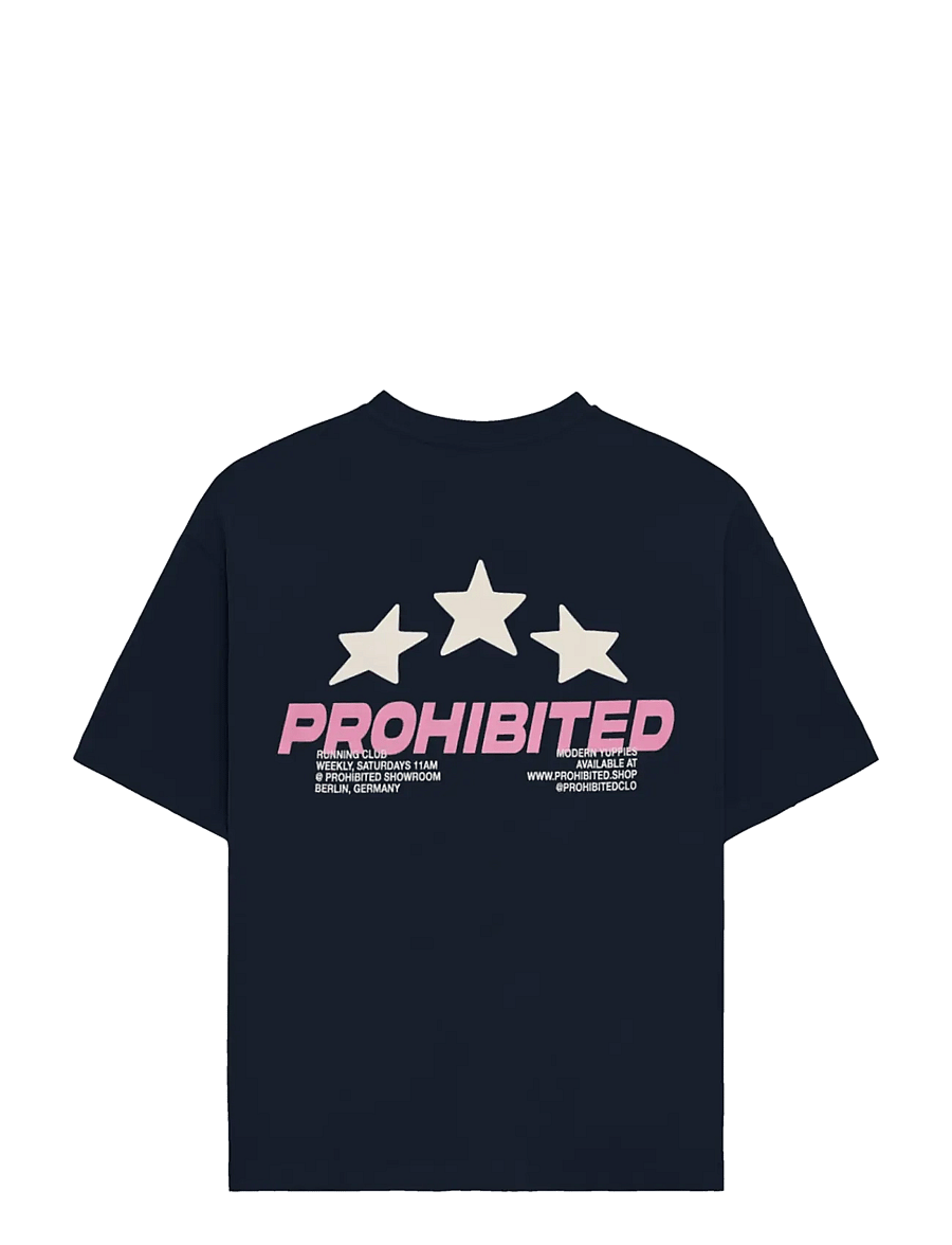 Prohibited - Running Club Tee - kurzärmelige t-shirts - deep blue - 1