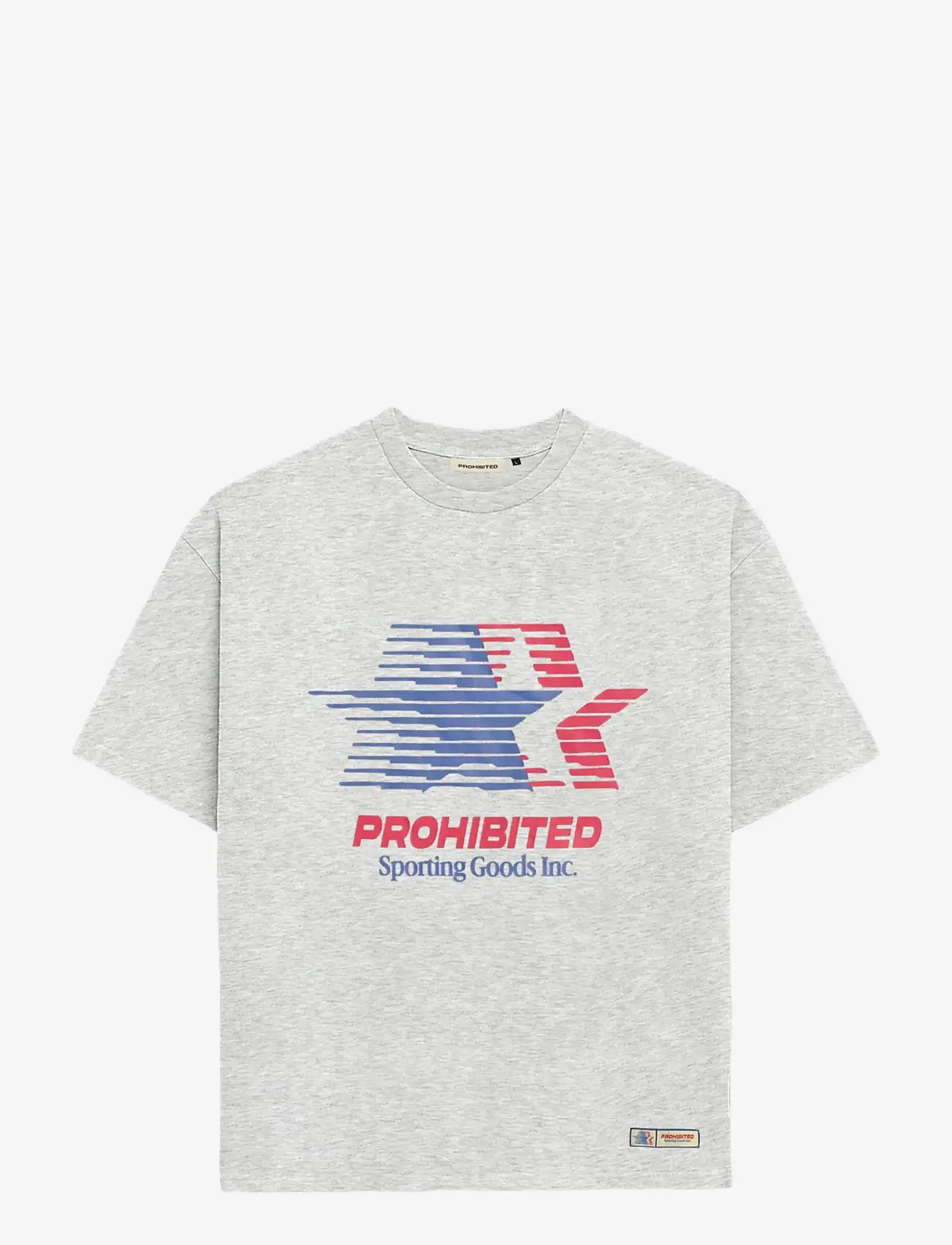 Prohibited - Sporting Goods Tee - kortärmade t-shirts - grey melange - 1