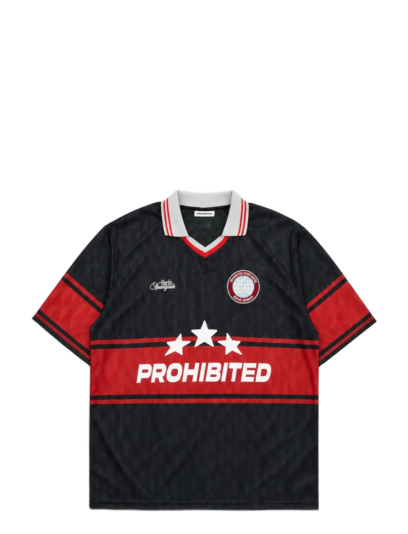 PROHIBITED Basler Trikot Rot - XXLx76 - Herren