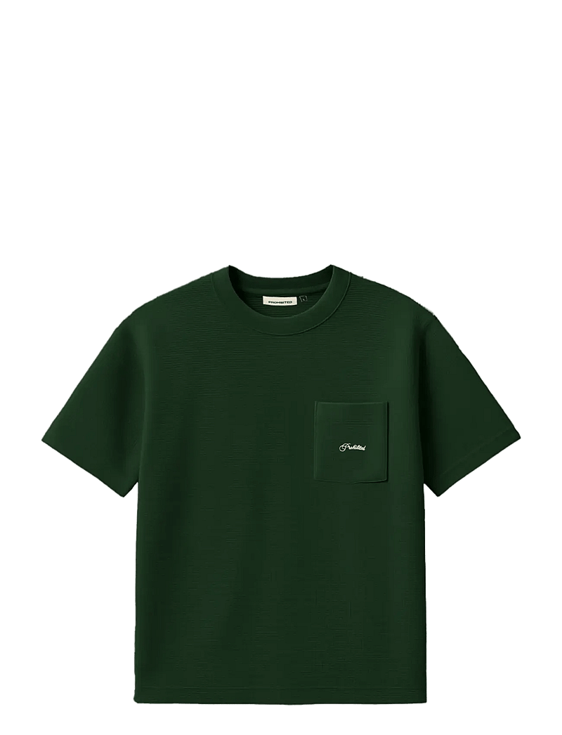 Prohibited - Seaside Waffle Tee - kurzärmelig - green - 1
