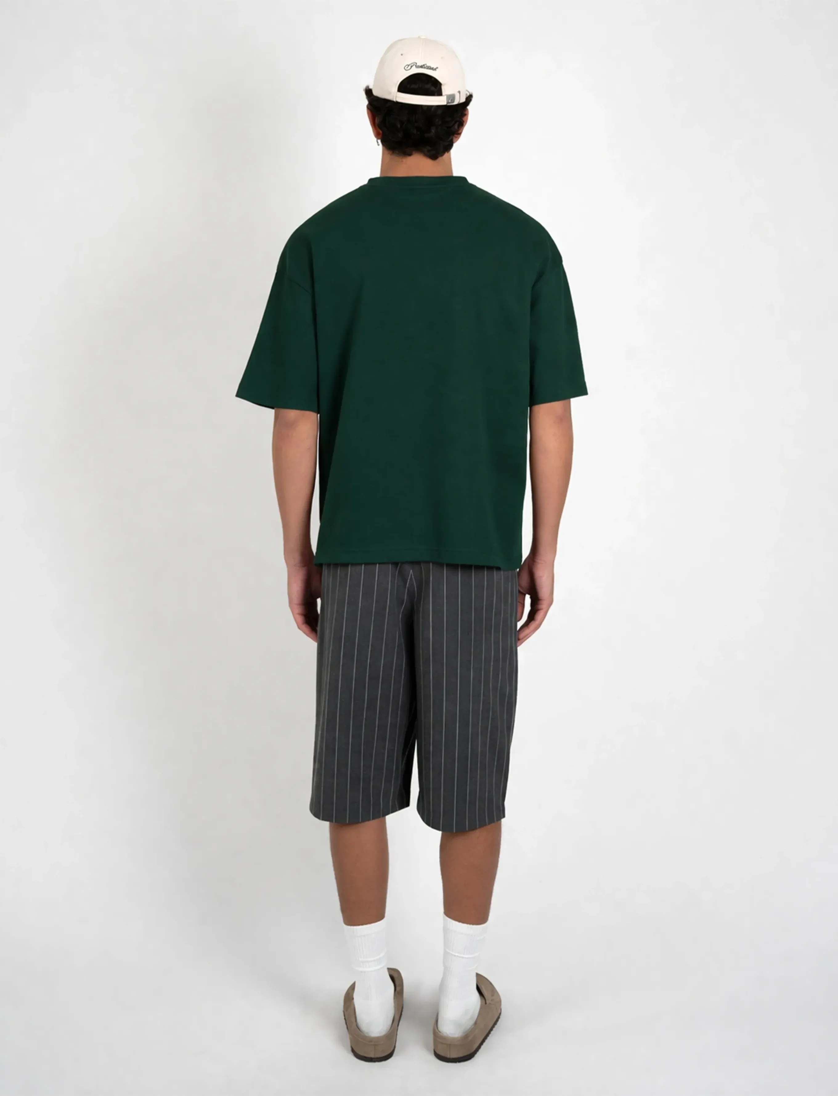 Prohibited - Seaside Waffle Tee - short-sleeved t-shirts - green - 4