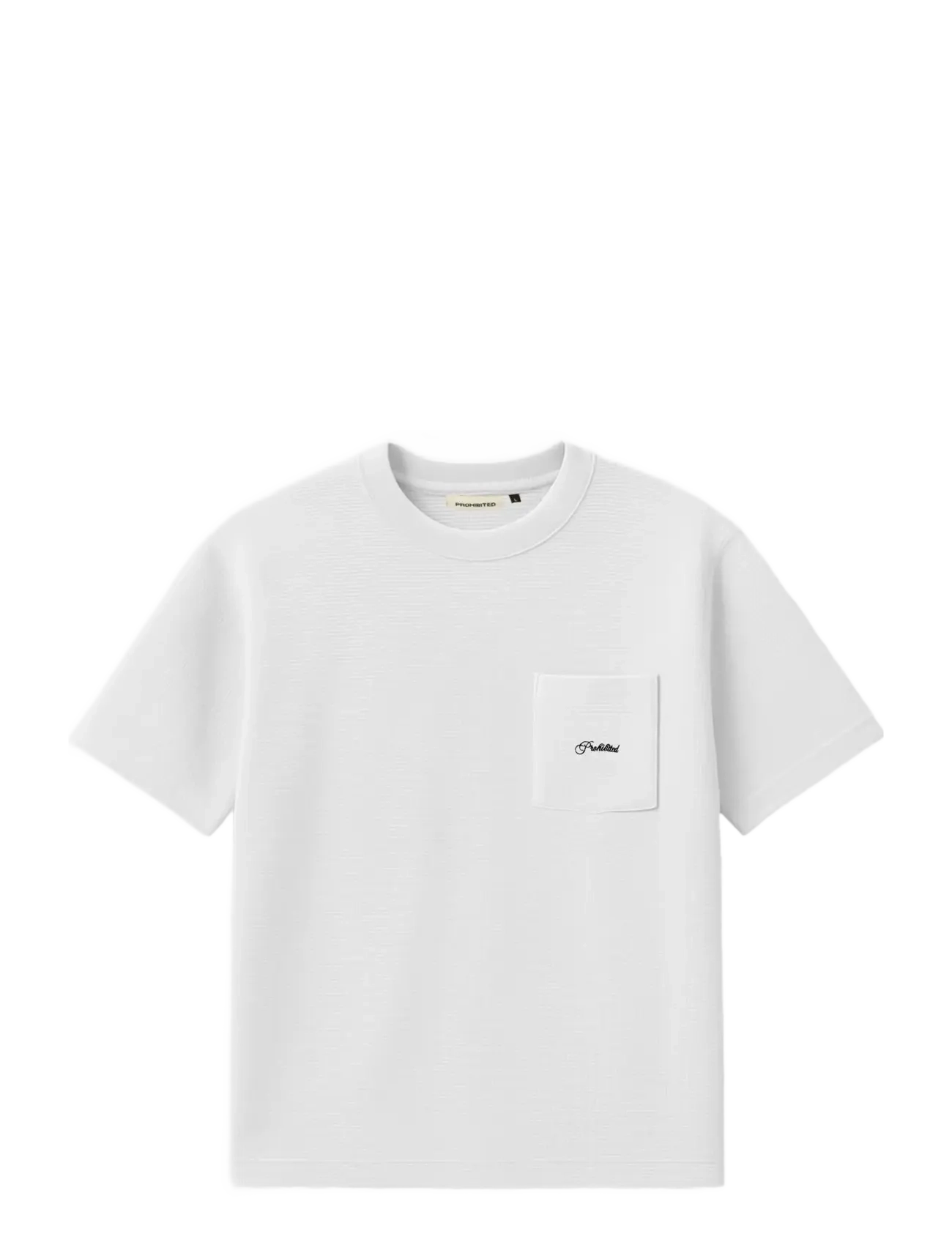 PROHIBITED Seaside Waffle Tee Weiß - M - Herren