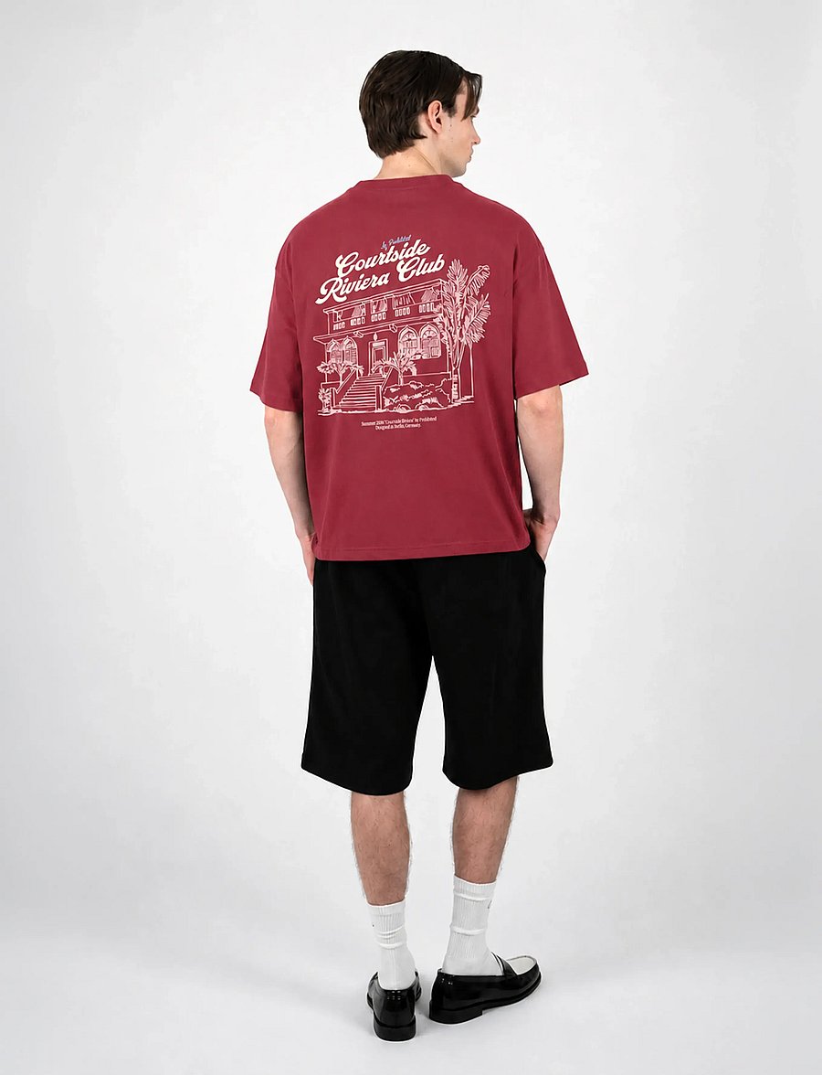 Prohibited - Riviera Club Tee - kortärmade t-shirts - red - 3