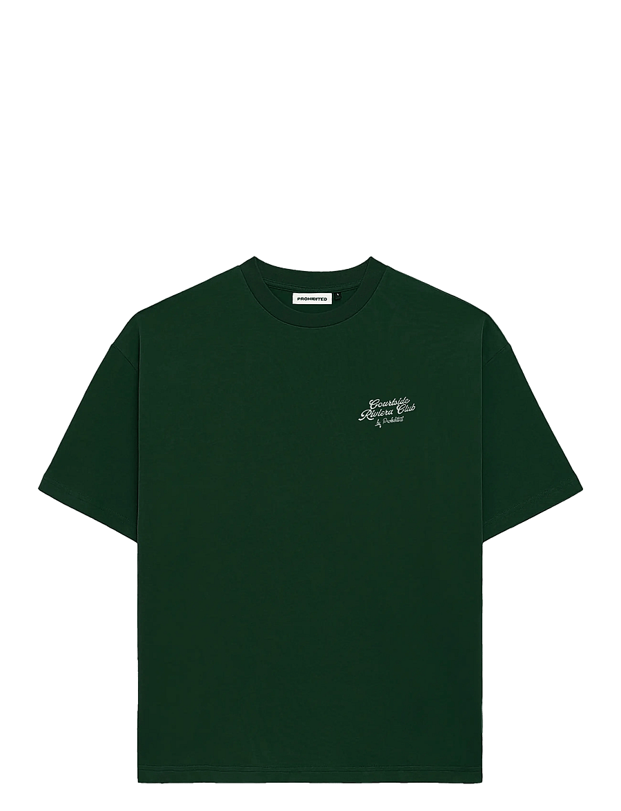 Prohibited - Coffee and Bagel Tee - kortærmede t-shirts - green - 1