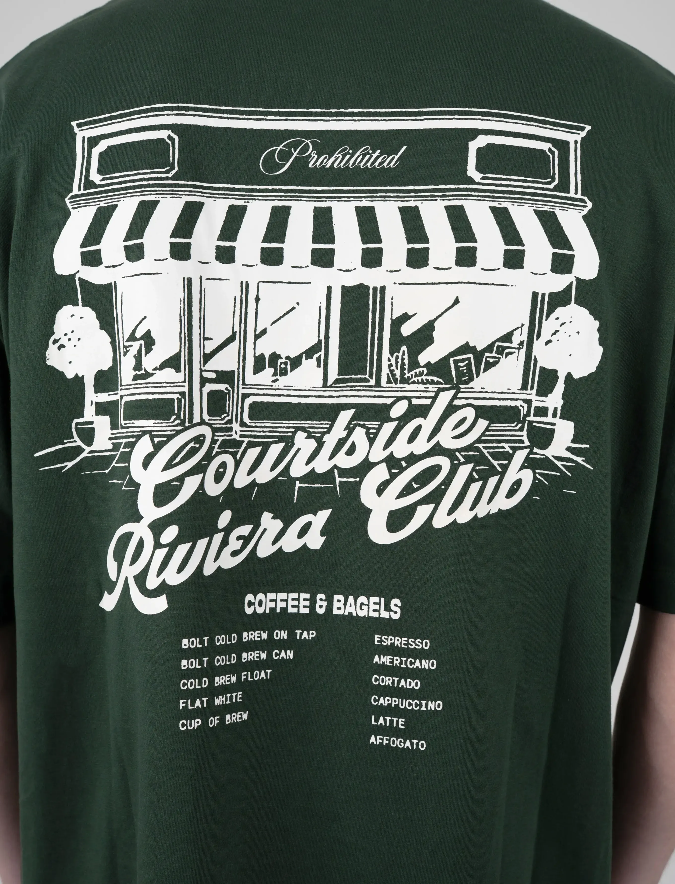 Prohibited Coffee And Bagel Tee t-shirts med tryck herr – bild 7