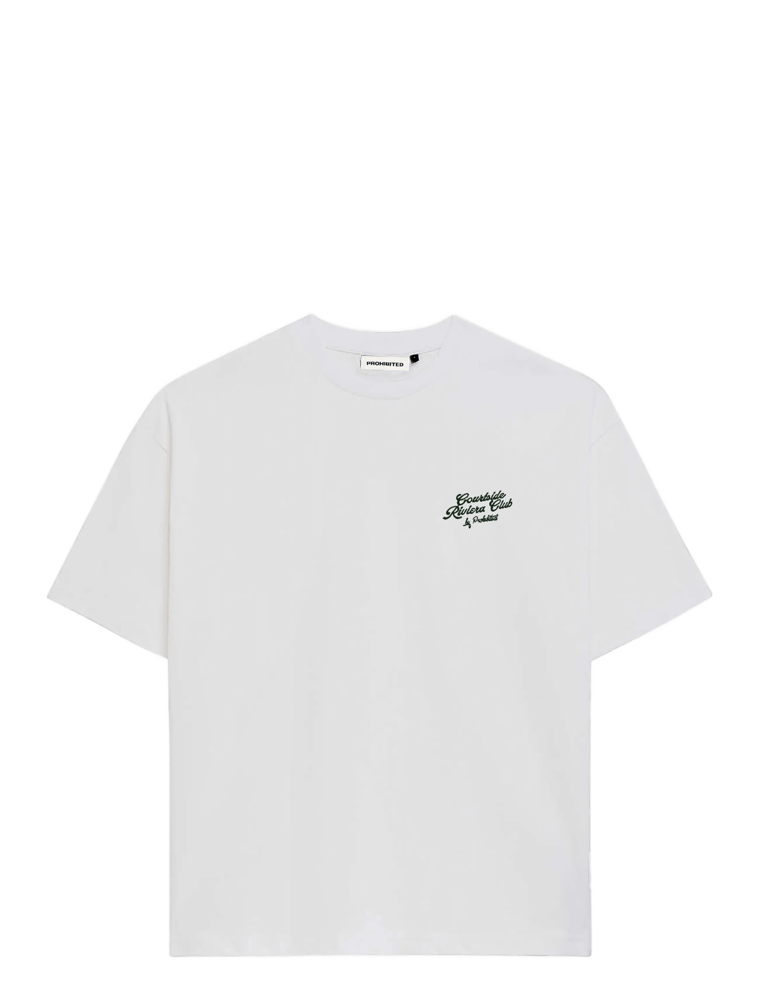 PROHIBITED Coffee Und Bagel Tee Weiß - XXL - Damen