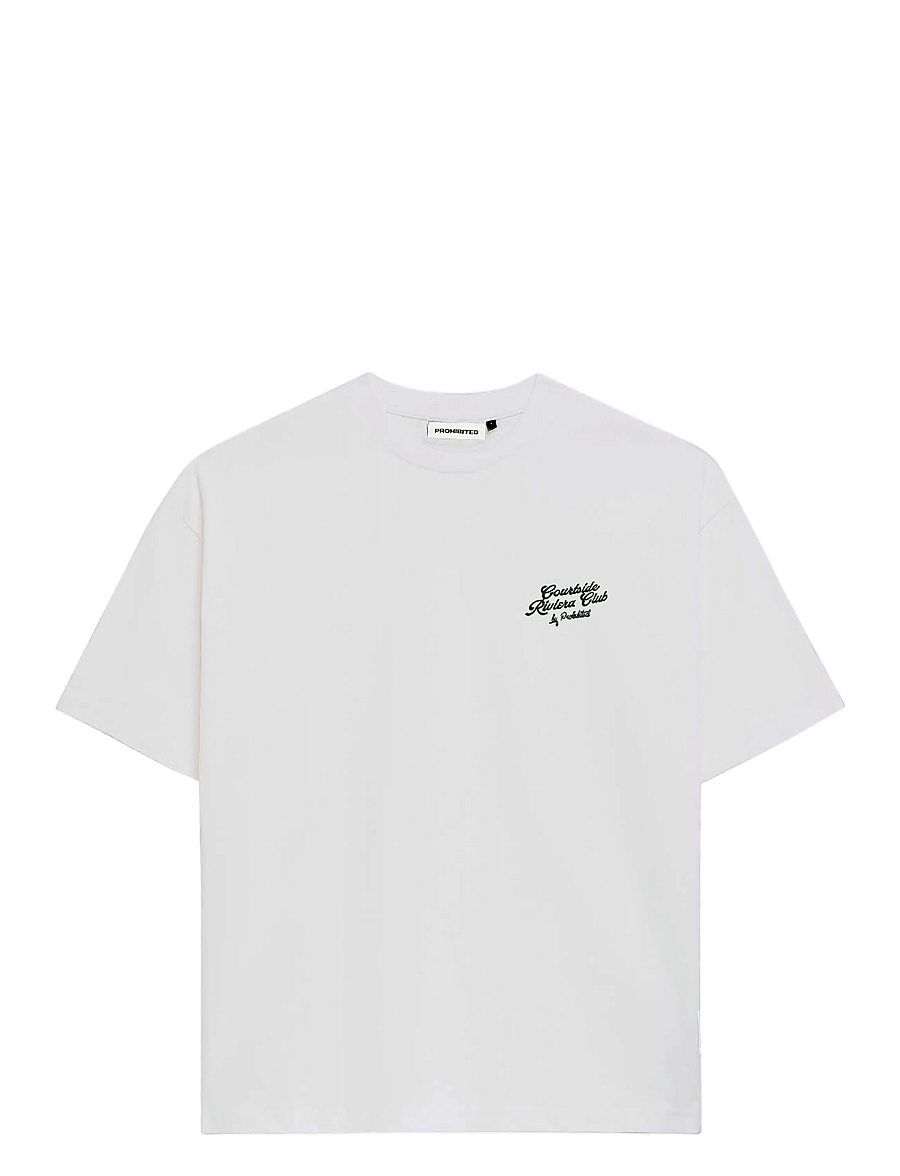 Prohibited - Coffee and Bagel Tee - kortærmede t-shirts - off-white - 1