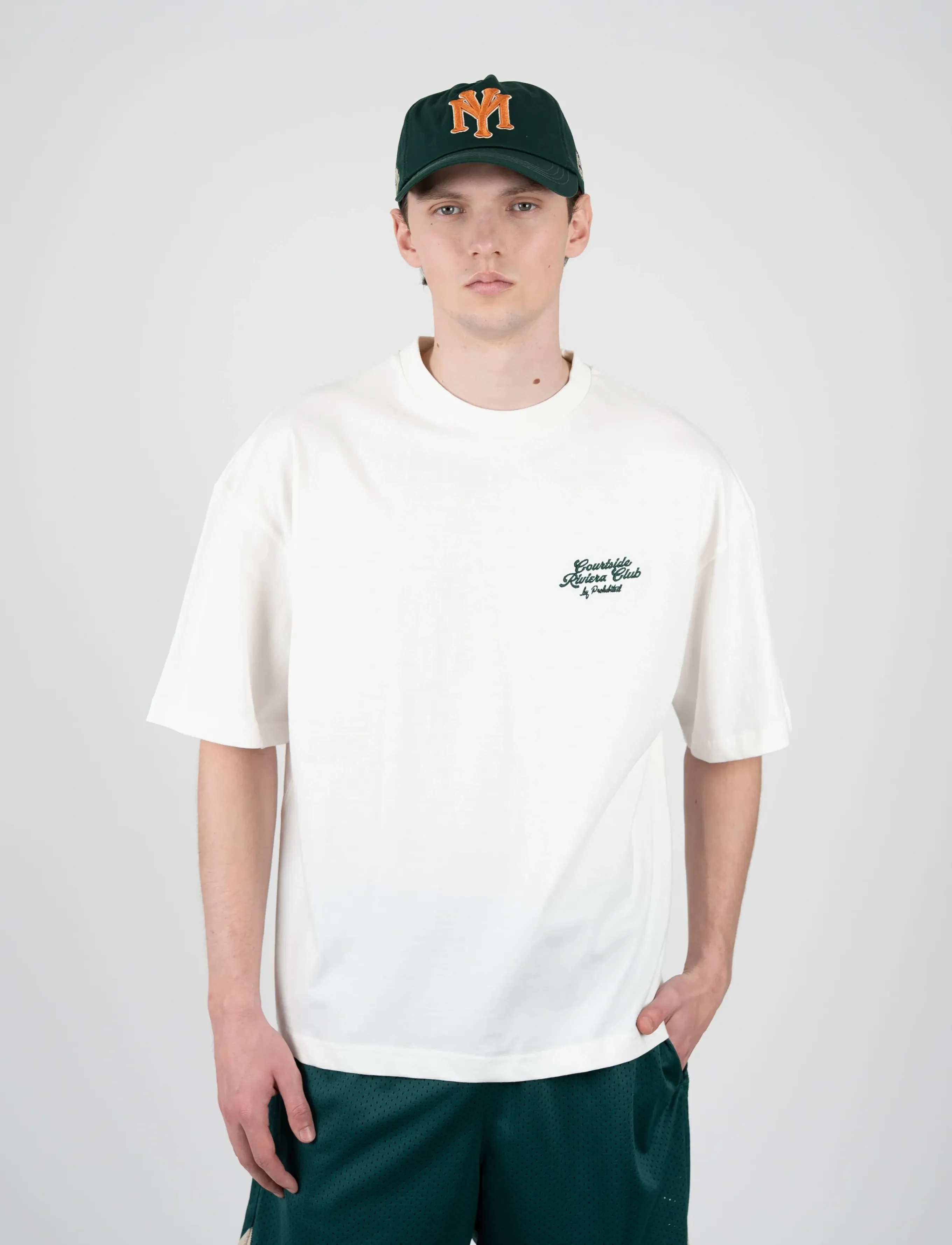 Prohibited Coffee And Bagel Tee, S, White, T-Shirts > Kortærmede, Herre