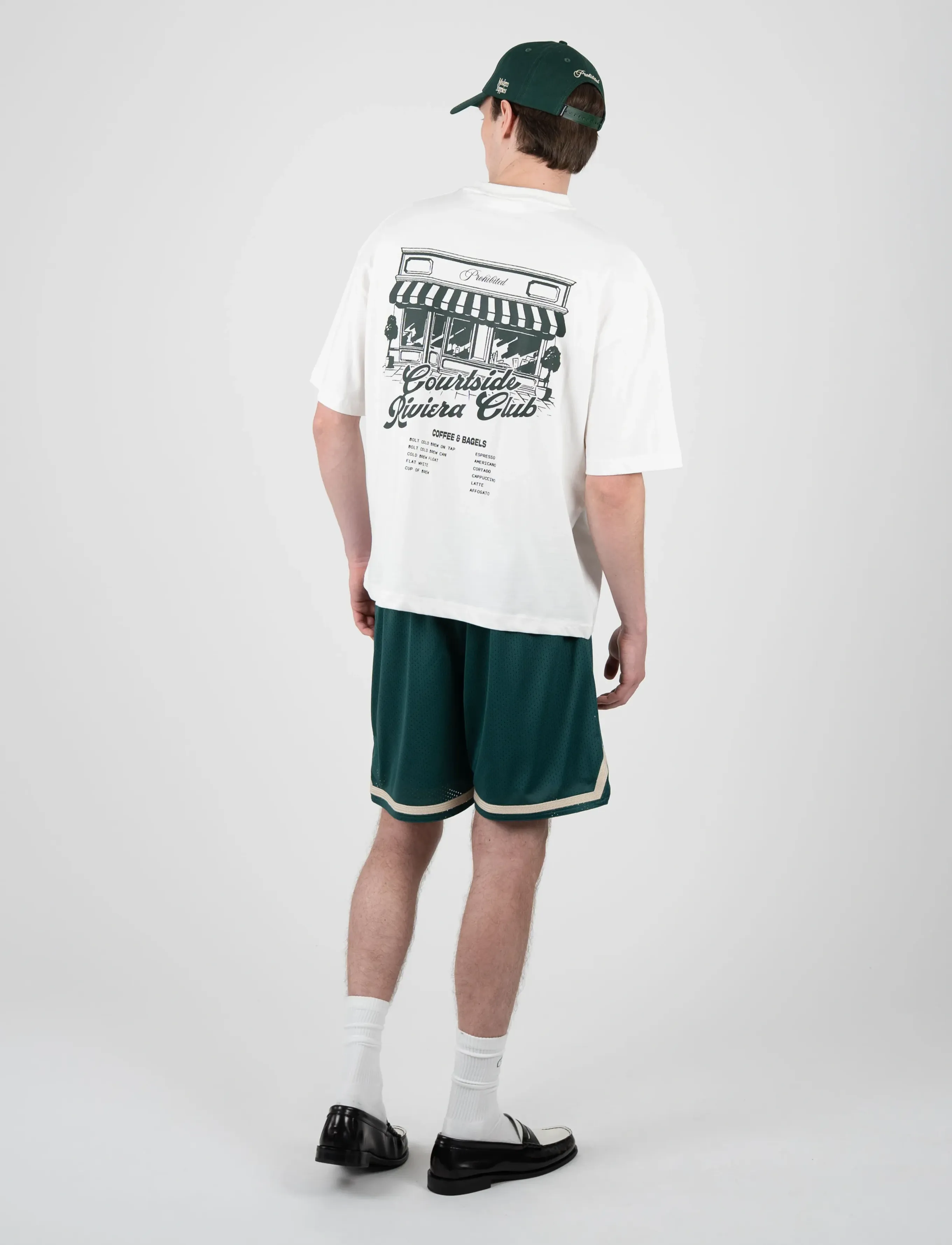Prohibited - Coffee and Bagel Tee - short-sleeved t-shirts - off-white - 4