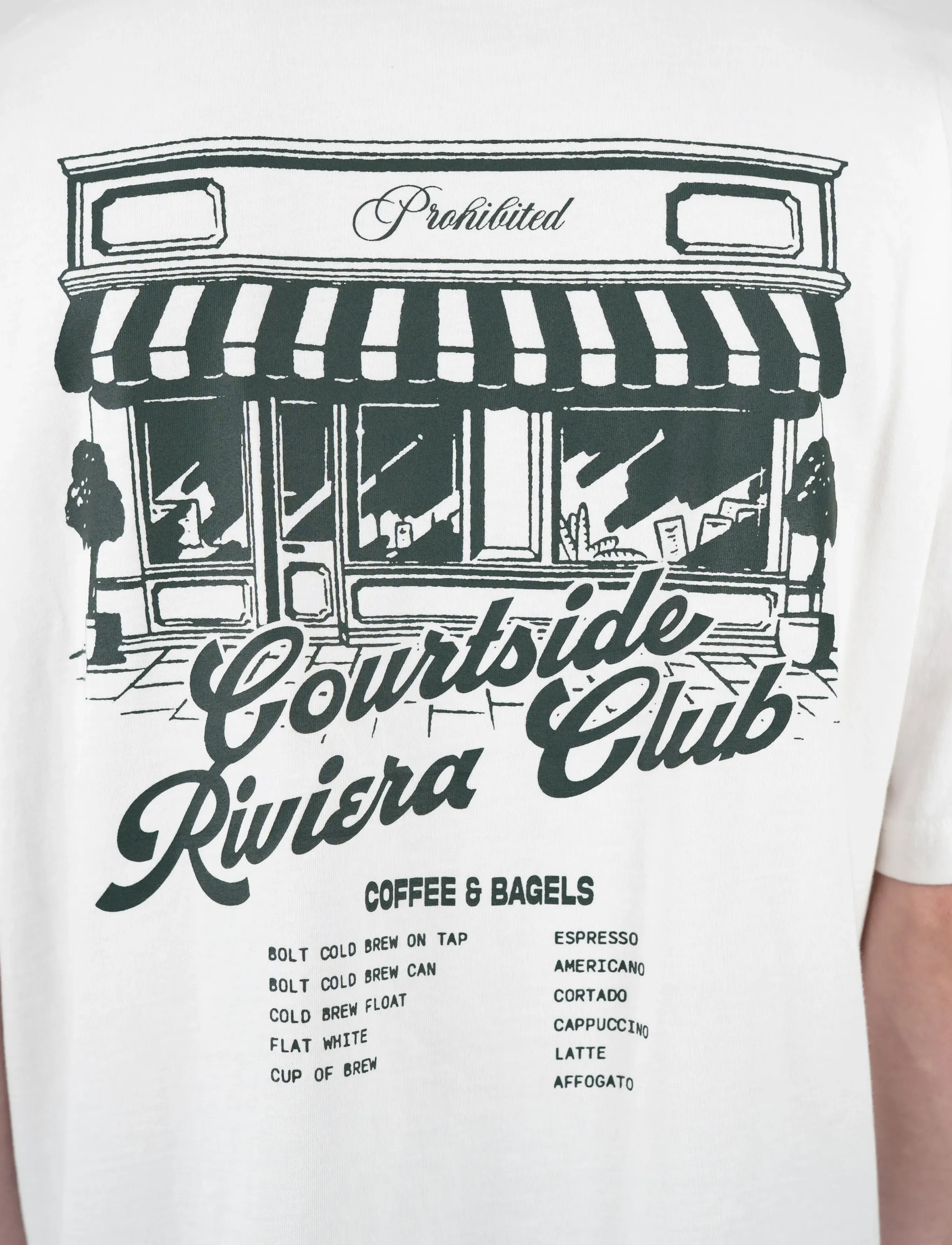 Prohibited Coffee And Bagel Tee t-shirts med tryck herr – bild 6