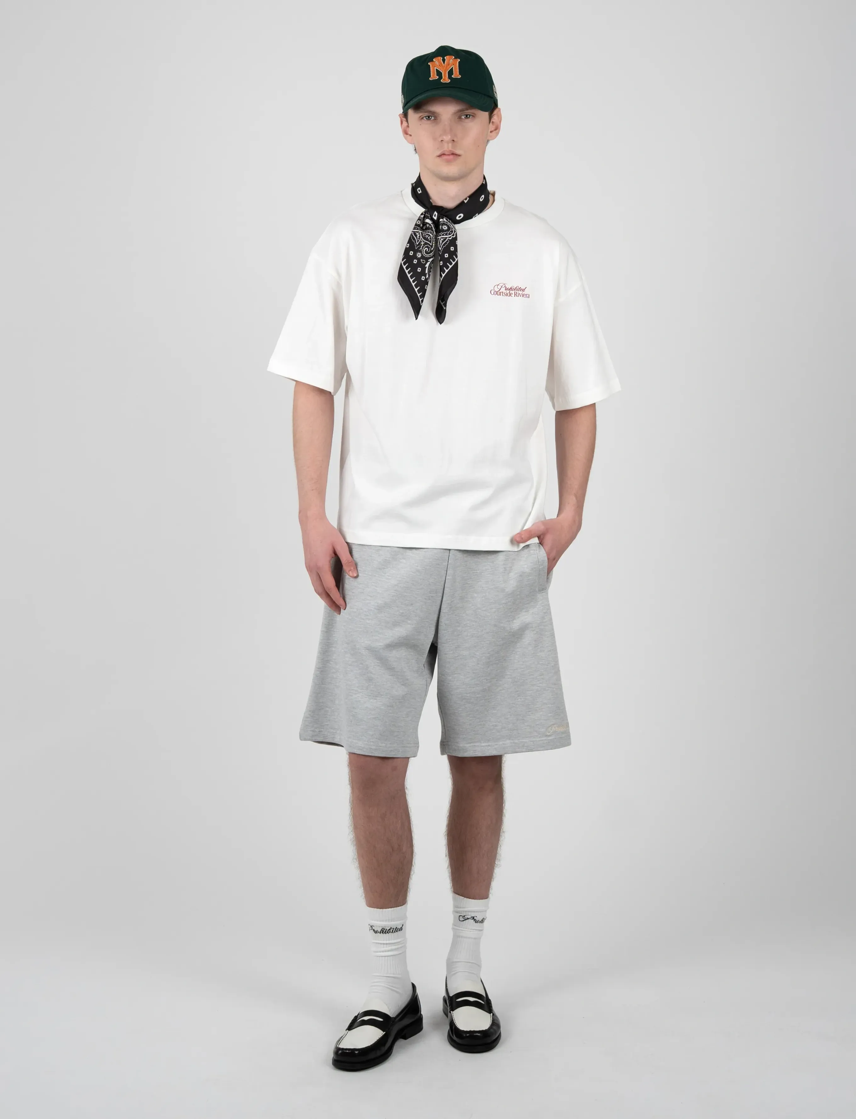 Prohibited - Courtside Riviera Tee - short-sleeved t-shirts - off-white - 2