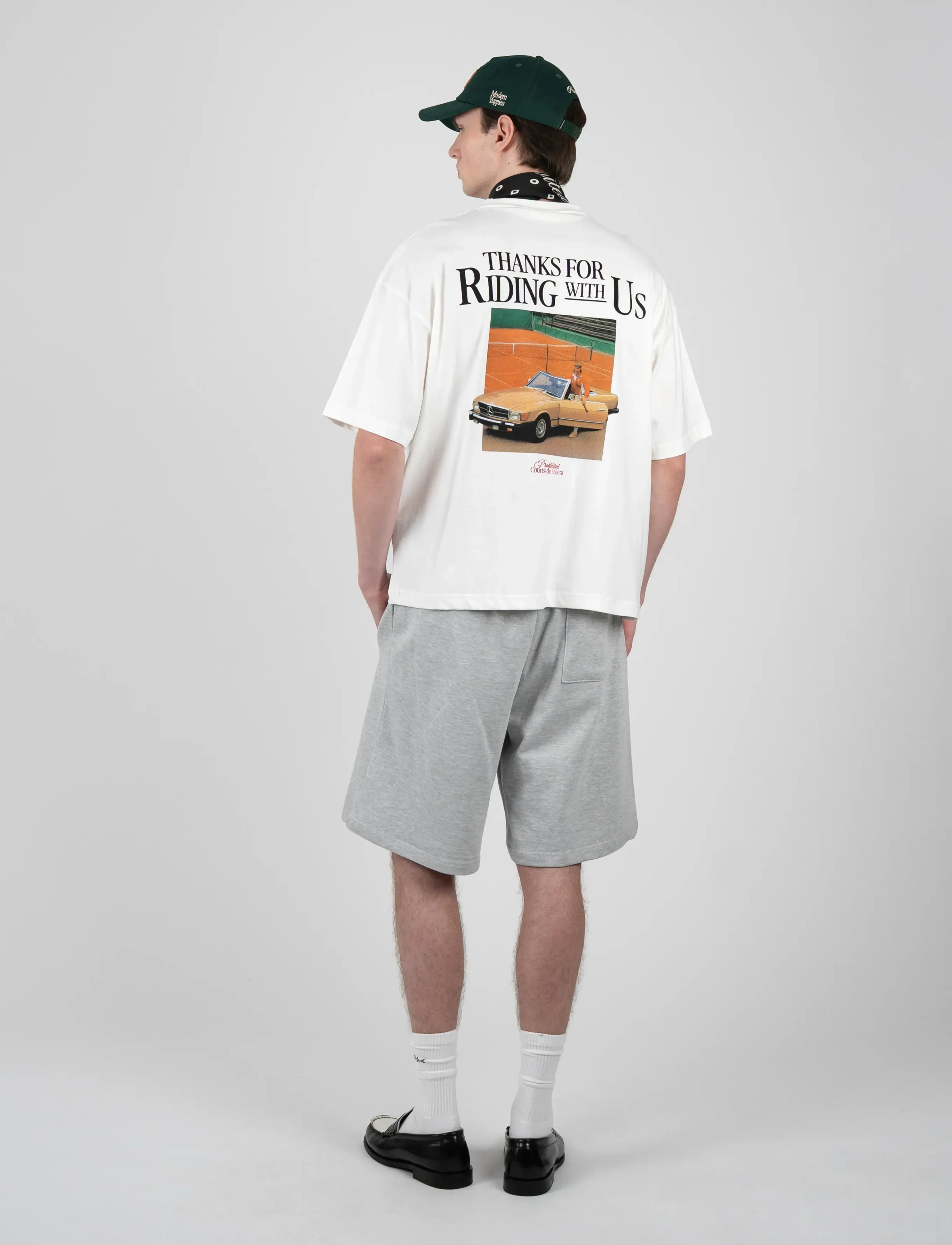 Prohibited - Courtside Riviera Tee - short-sleeved t-shirts - off-white - 3